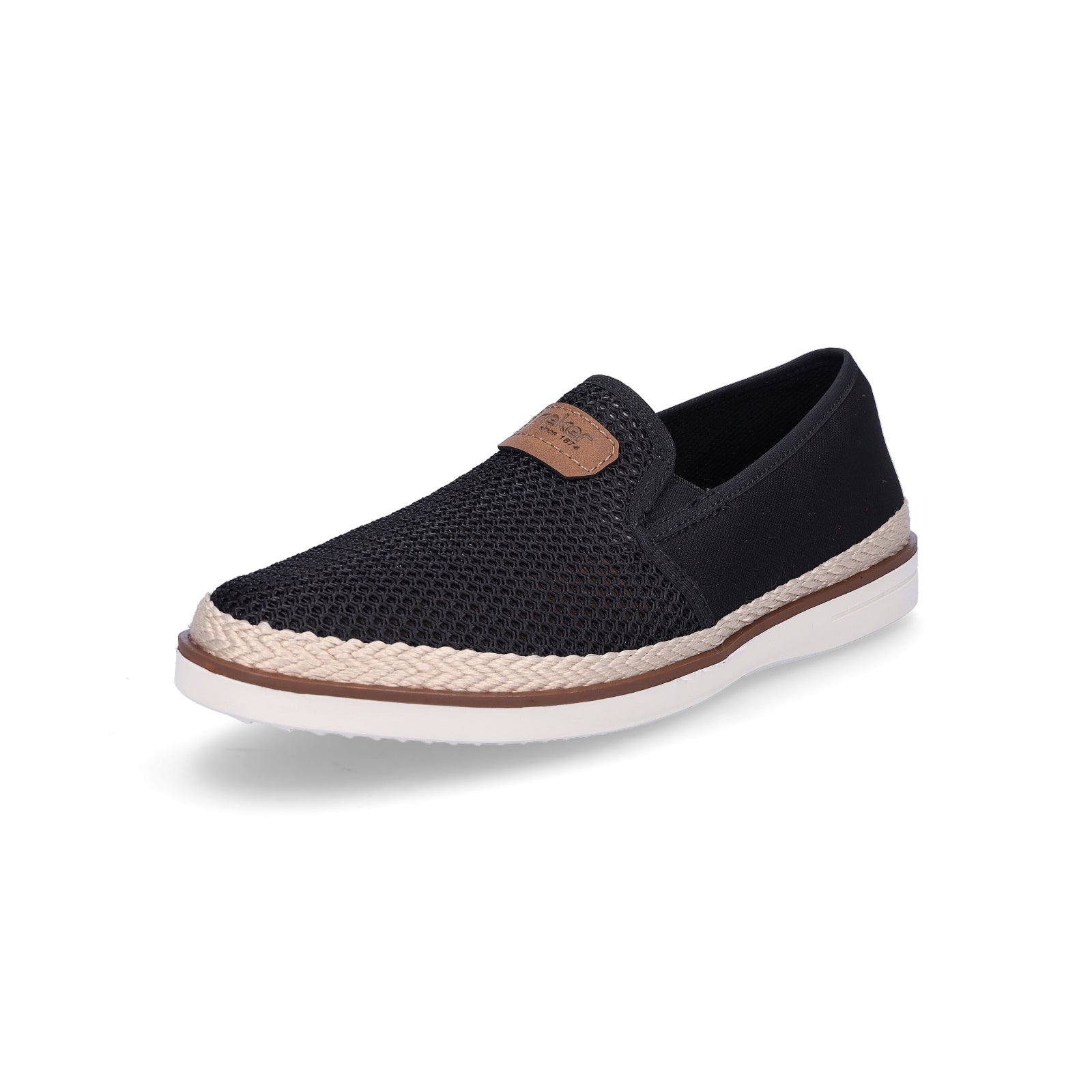 Rieker Herren Slipper schwarz