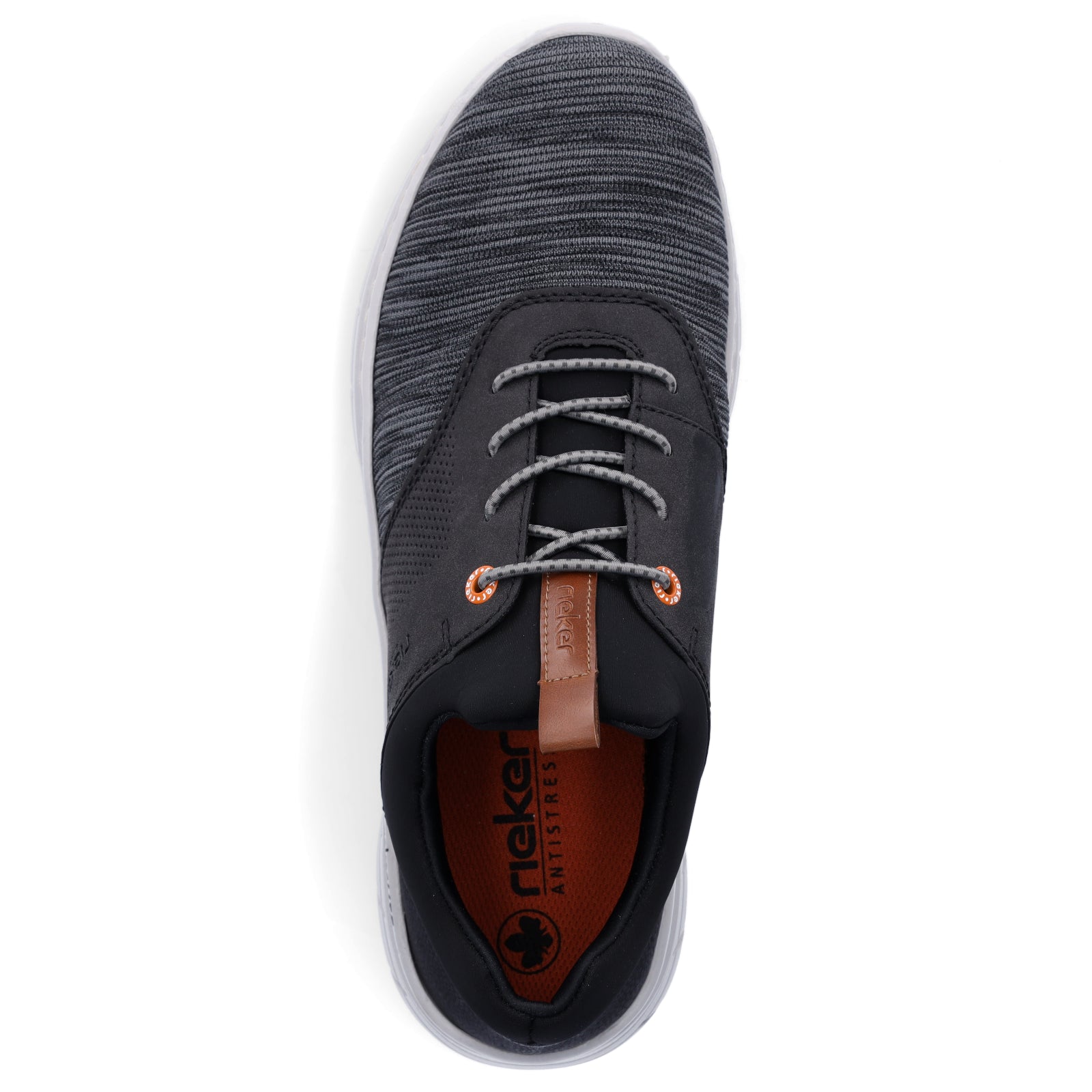 Rieker men's slip-on sneakers black