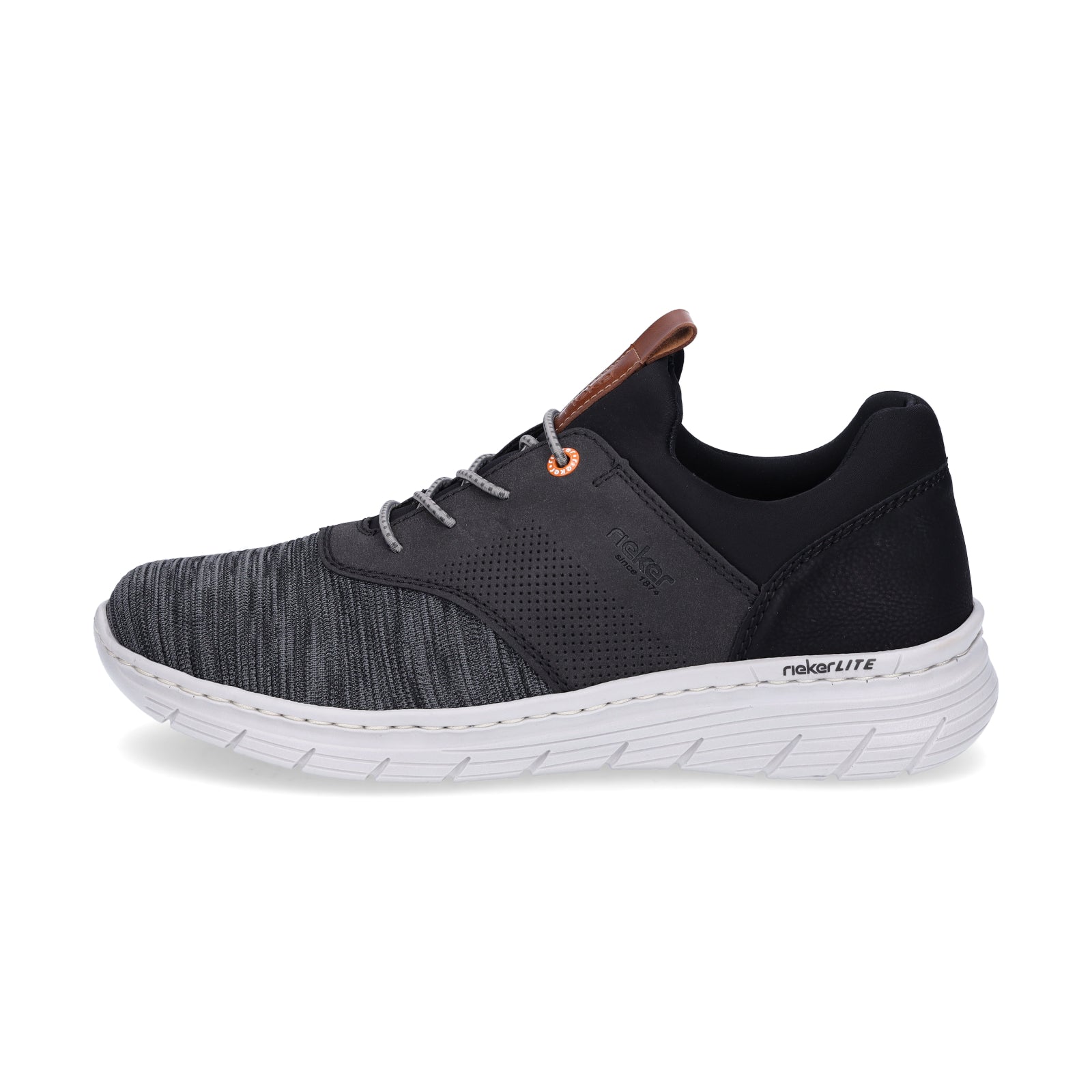 Rieker men's slip-on sneakers black