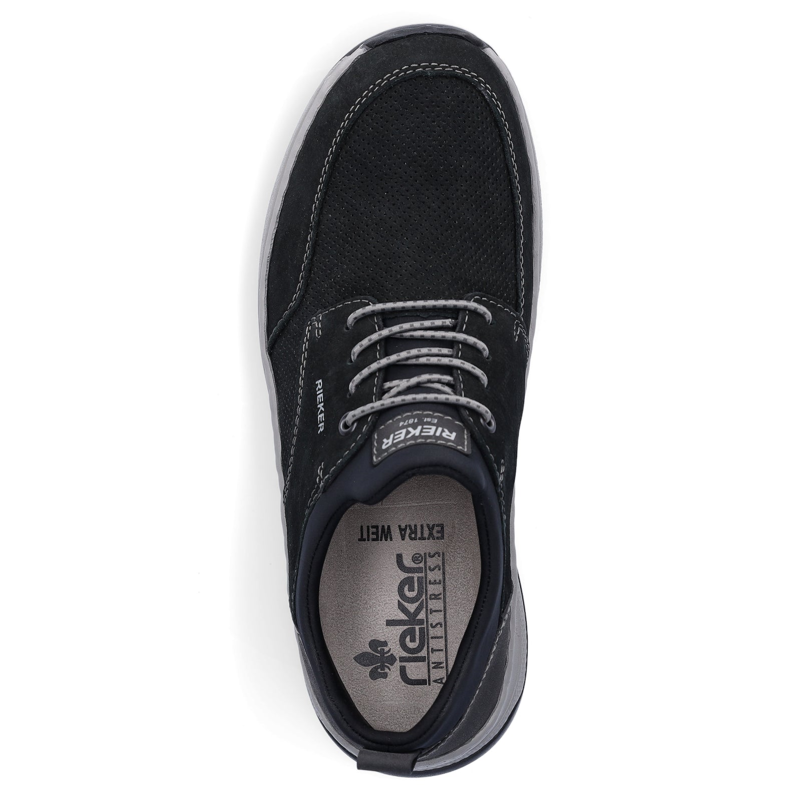 Rieker men's slippers black