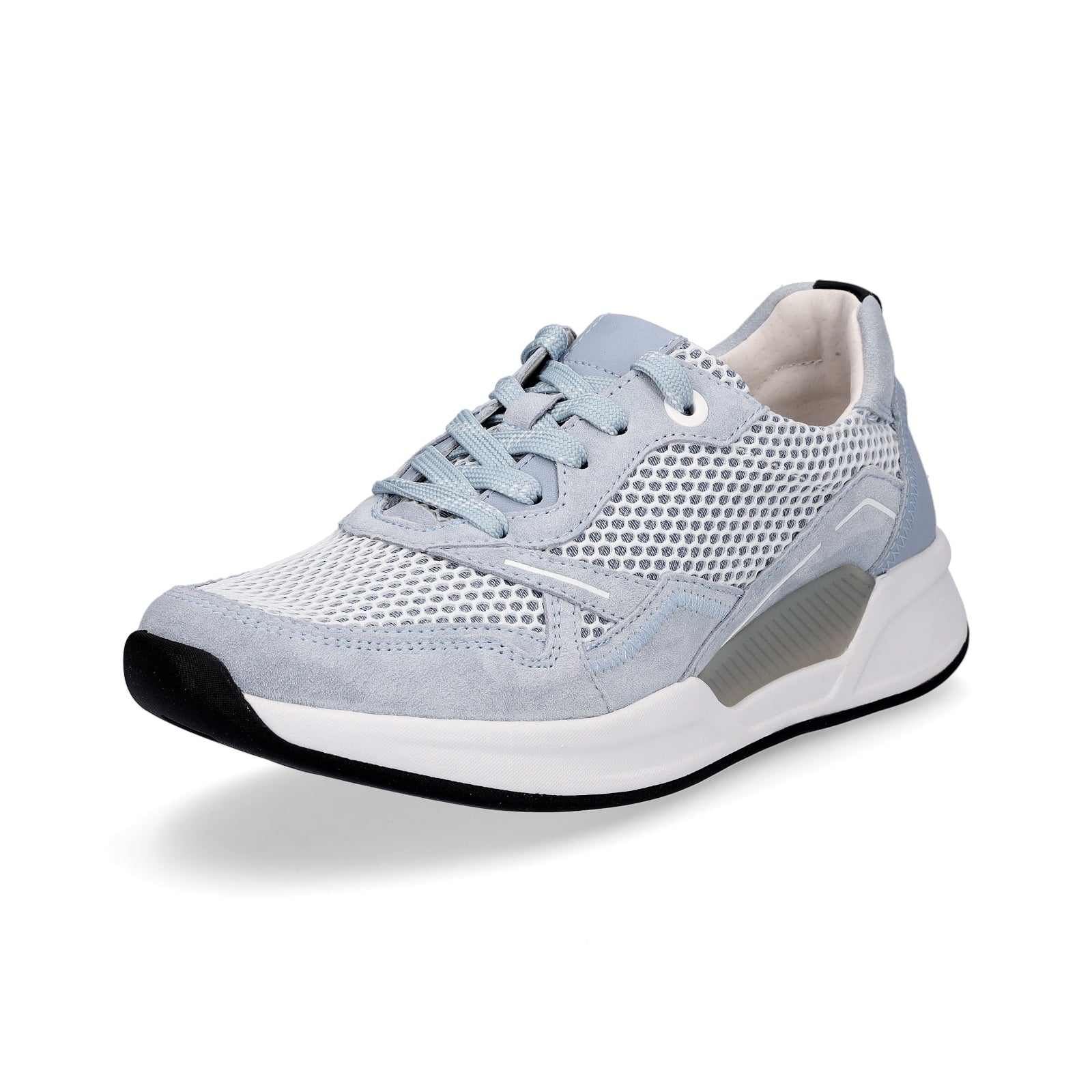 Gabor Damen Sneaker hellblau glitzer