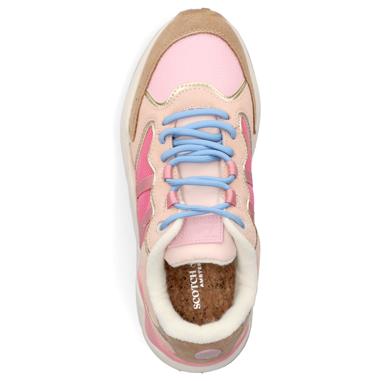 Scotch & Soda Damen Sneaker Mount W khaki pink