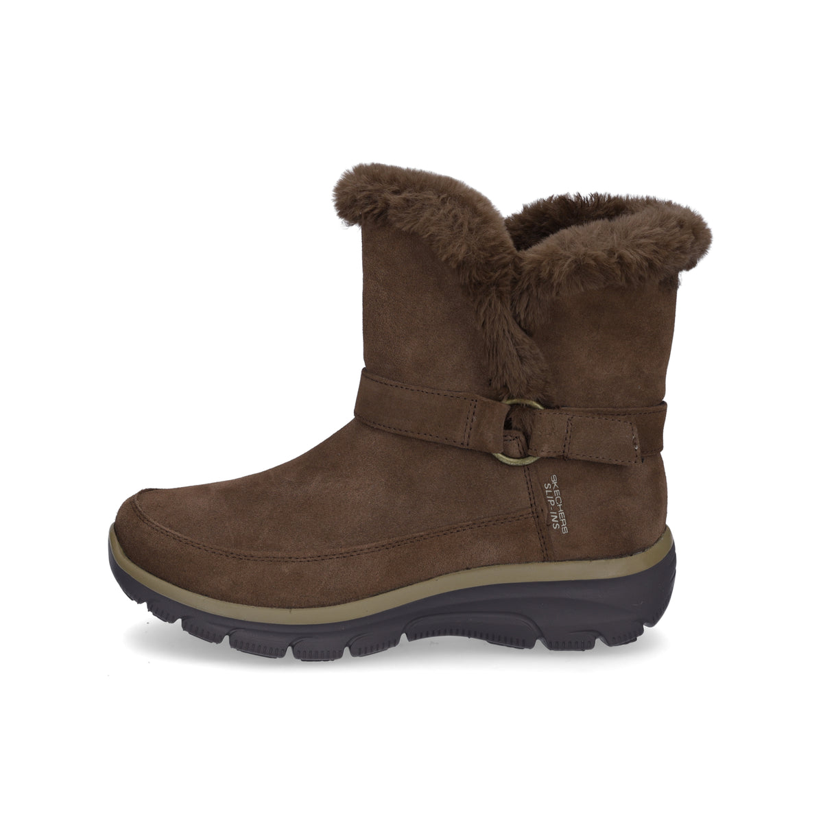 Skechers Women's Easy Going Dreamers Luxe Vibes Boot dark brown