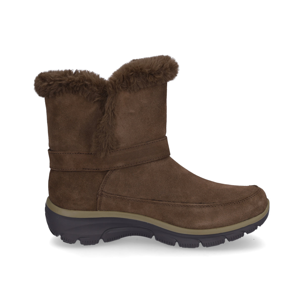 Skechers Women's Easy Going Dreamers Luxe Vibes Boot dark brown