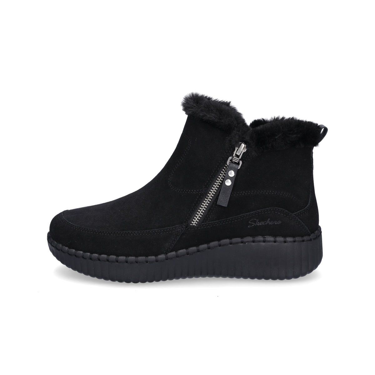 Skechers Women's Wilshire Blvd Fresh Zip Boot Black