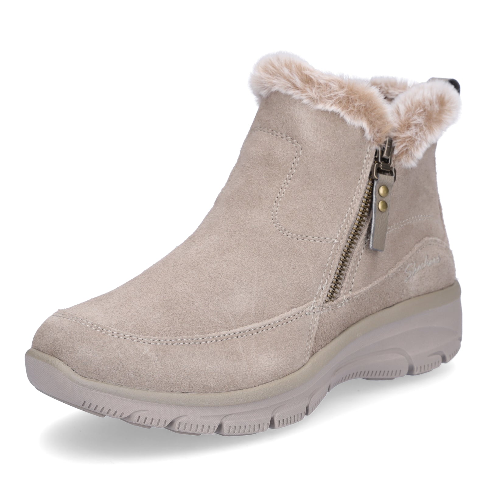 Skechers Damen Boot Easy Going Cool Zip! taupe