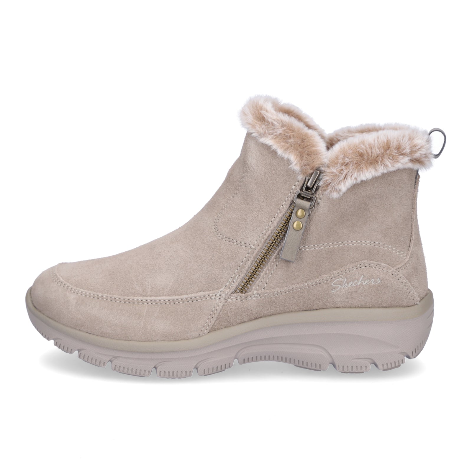 Skechers Women's Boot Easy Going Cool Zip! taupe