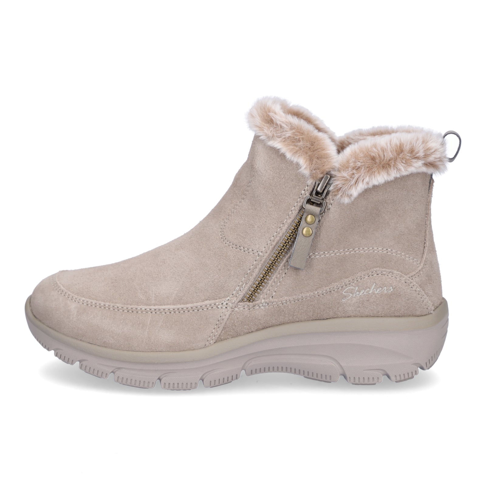 Skechers Damen Boot Easy Going Cool Zip! taupe