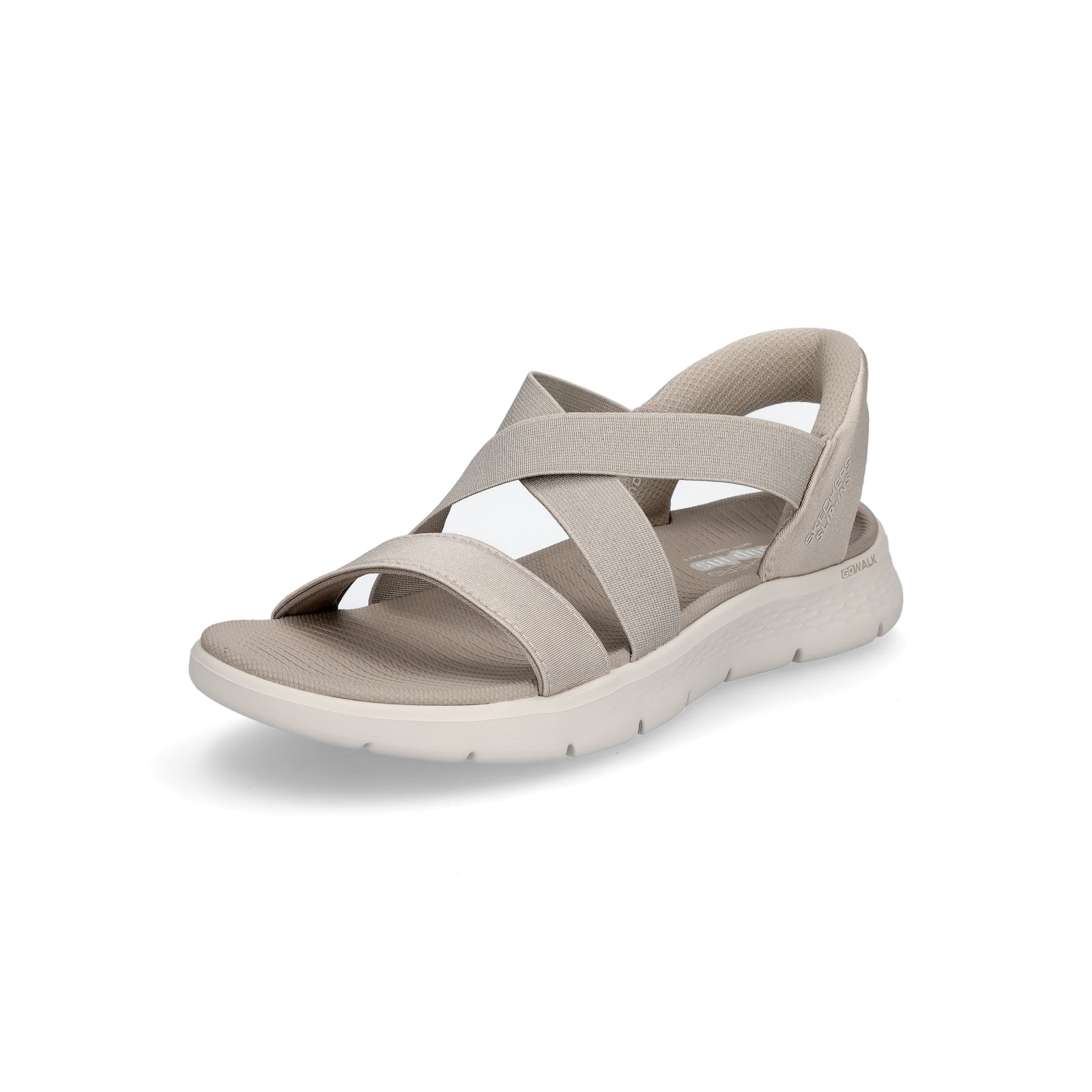Skechers Damen Sandale Go Walk Flex Glimmer Up taupe