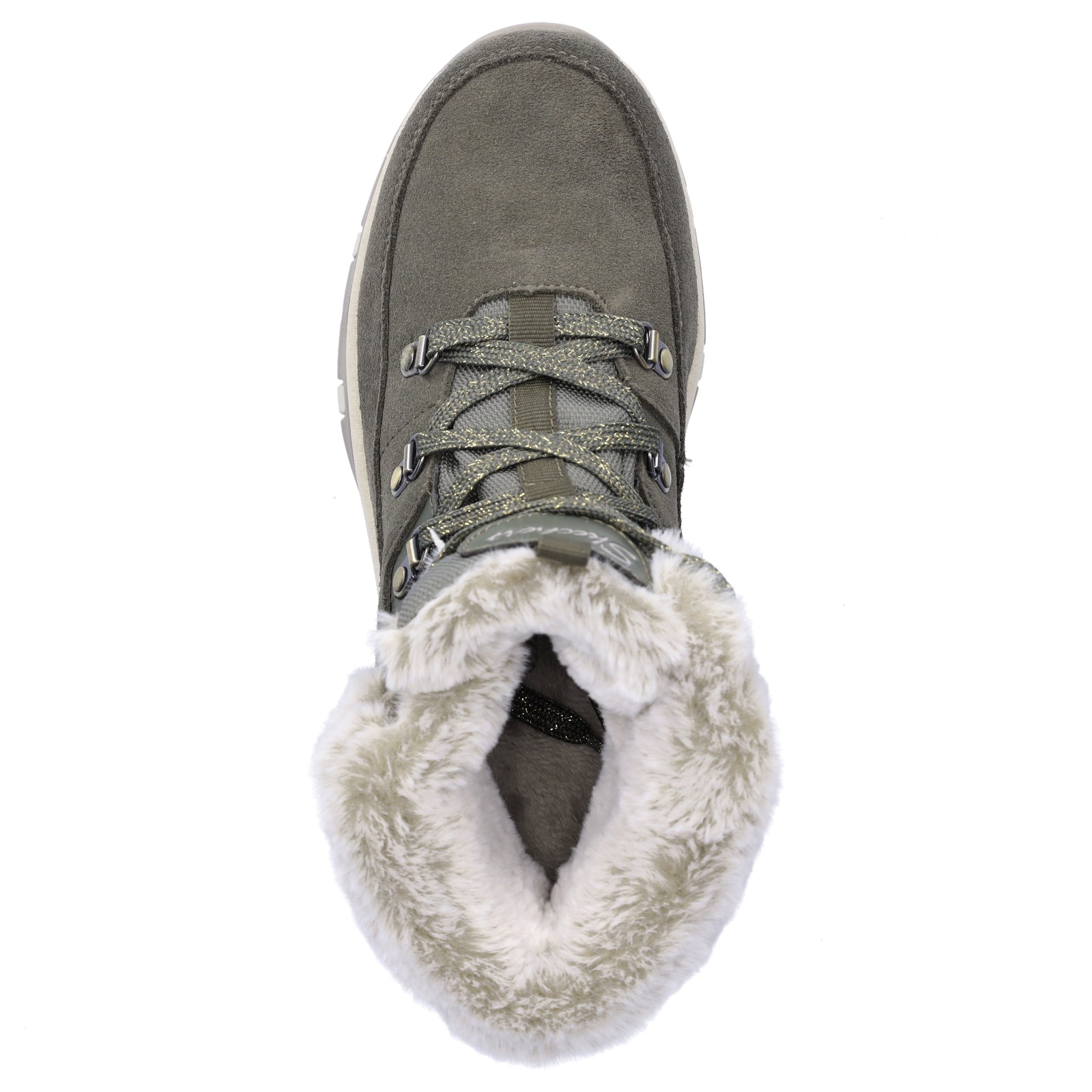 Skechers Damen Schnürboot Trego Snow Worries olive