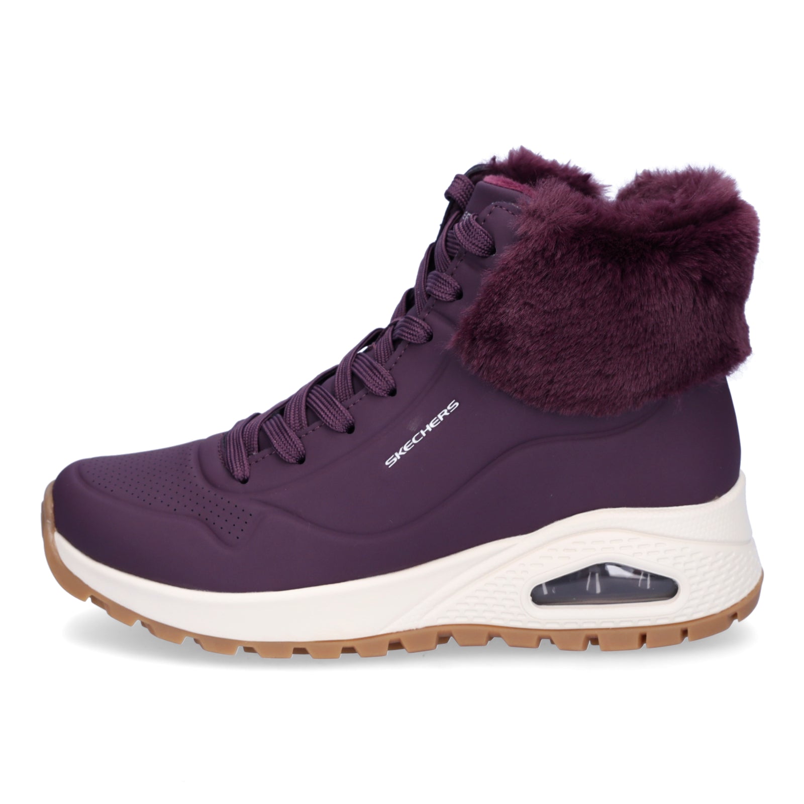 Skechers women's high-top sneaker Uno Rugged Fall Air red 167274-WINE