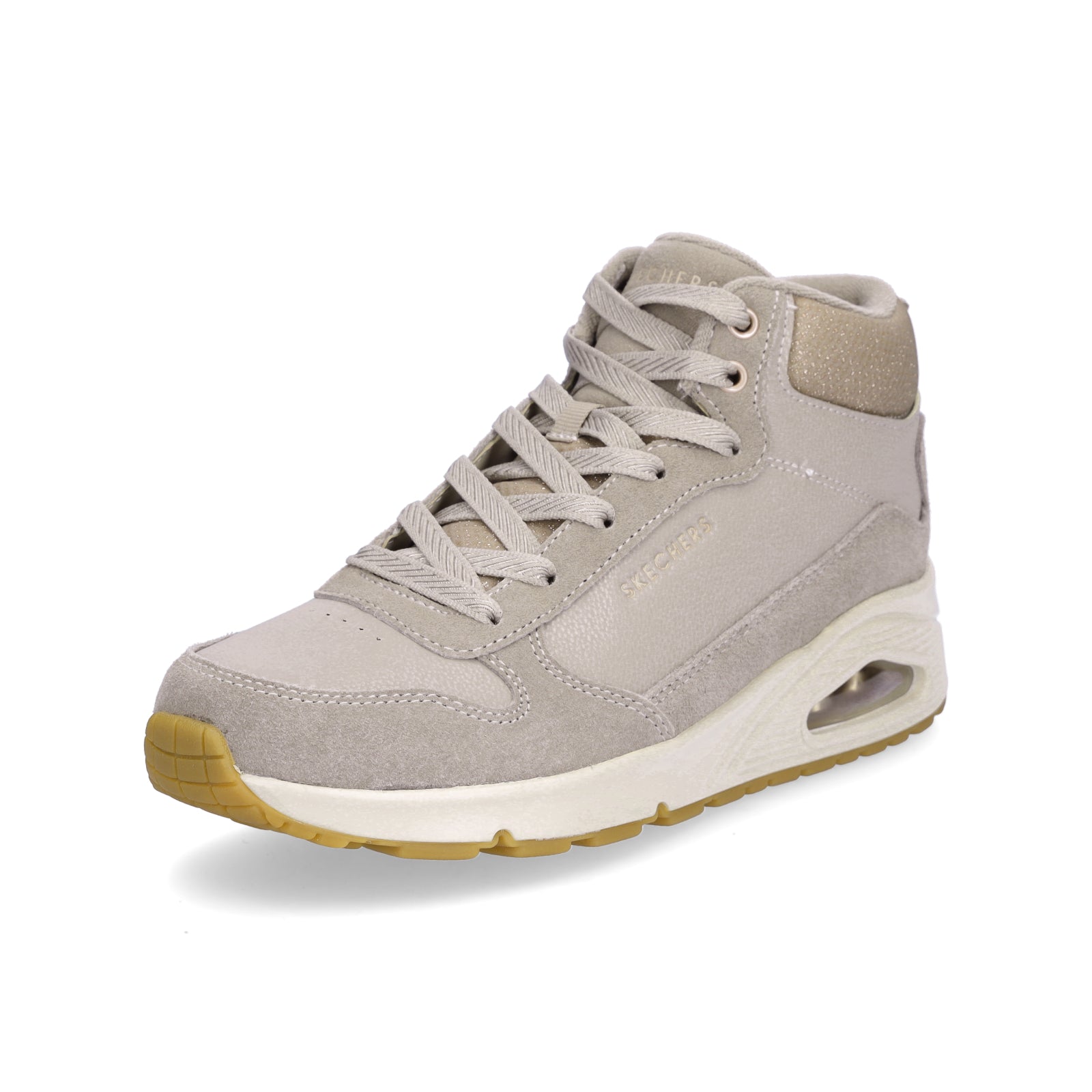 Skechers Damen Sneaker UNO Stacre Shine taupe