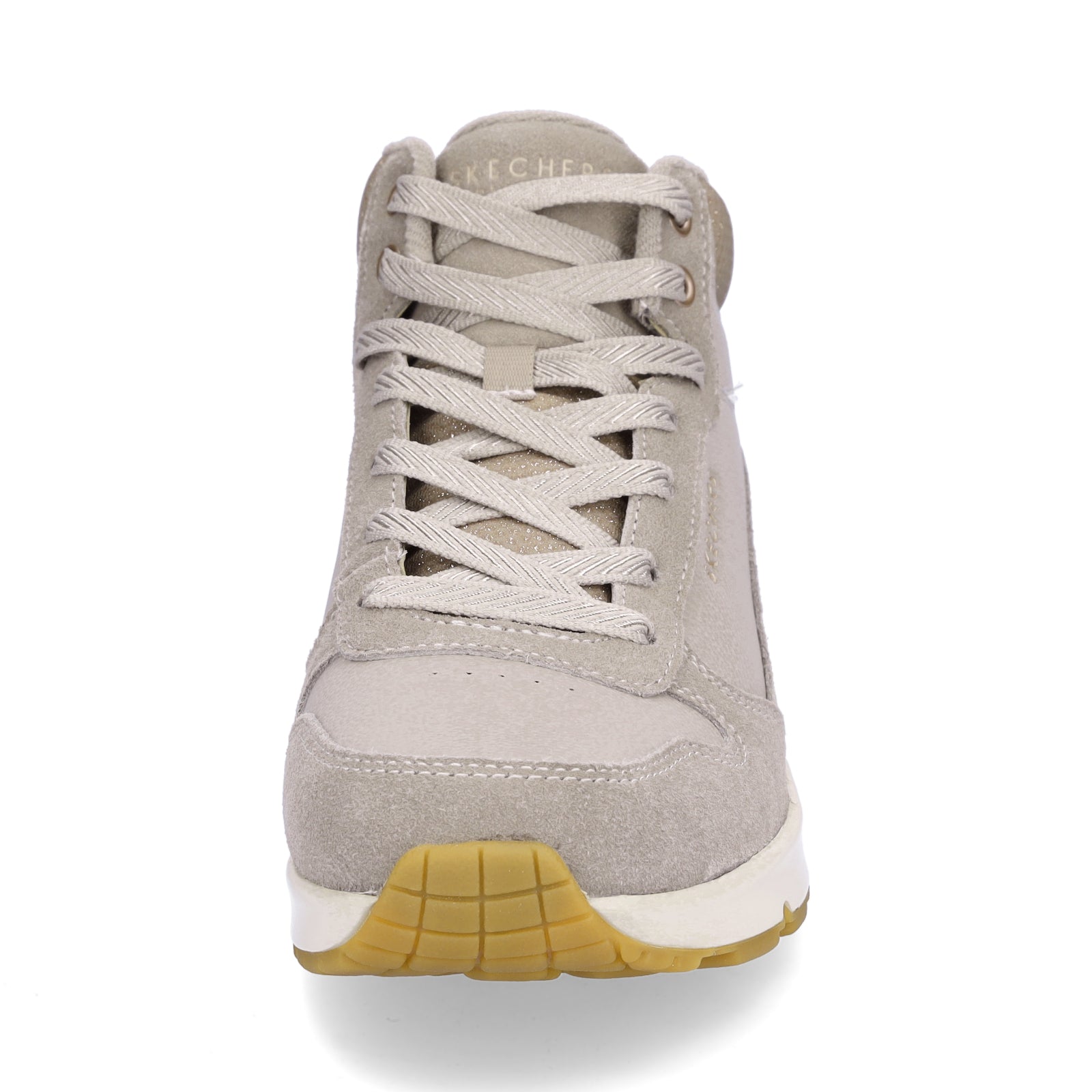 Skechers Damen Sneaker UNO Stacre Shine taupe