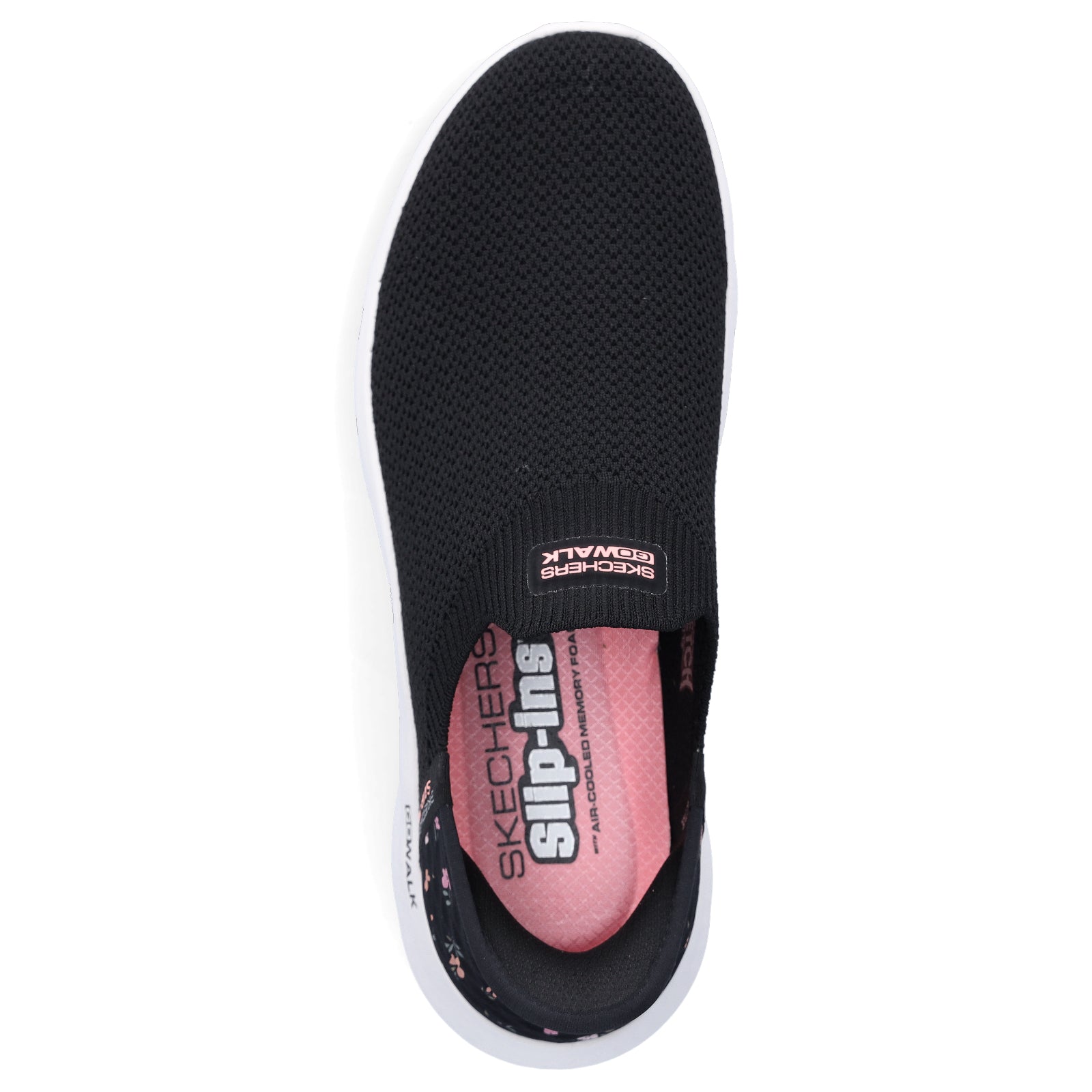 Skechers Damen Slip-in Sneaker Go Walk Flex Sunset Rose schwarz