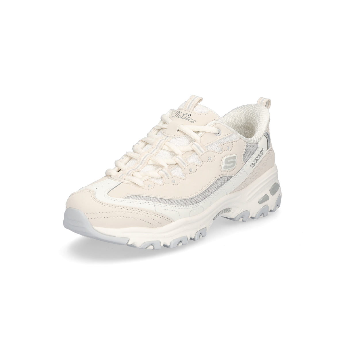 Skechers Damen Sneaker D'Lites Smooth Nostalgia beige 150537-NTGY