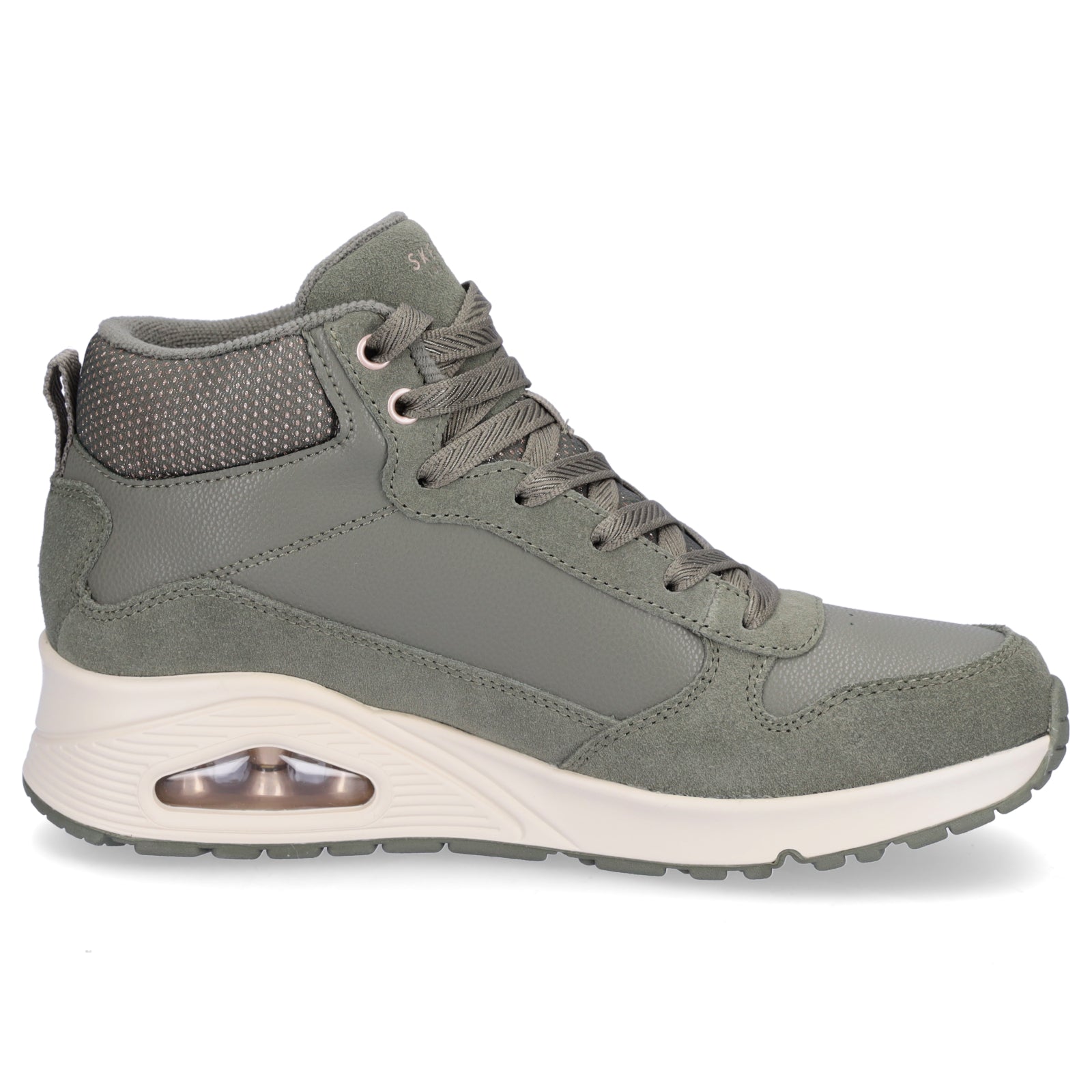 Skechers Damen Sneaker UNO Stacre Shine olive