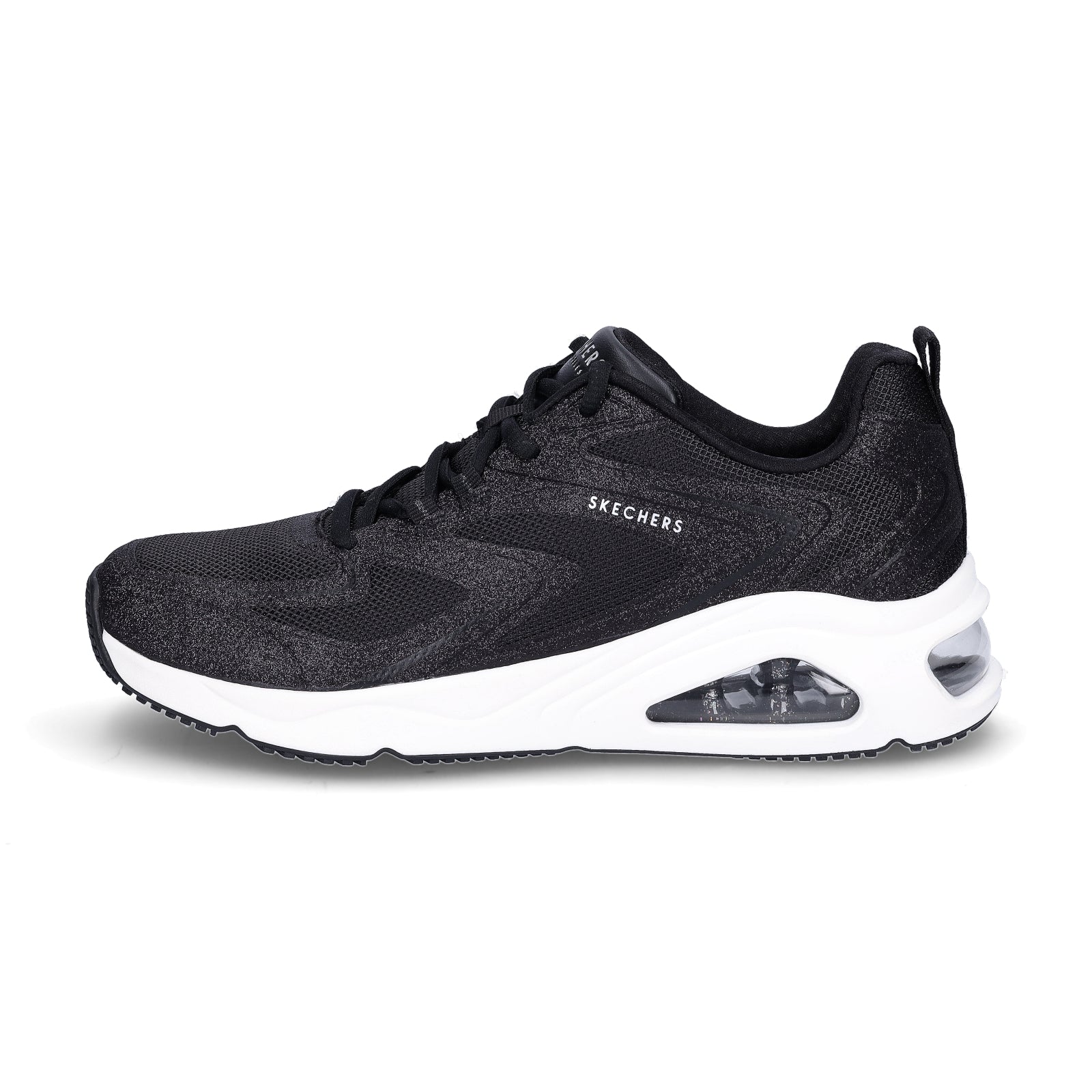 Skechers women's sneaker Tres-Air UNO Glit-Airy black