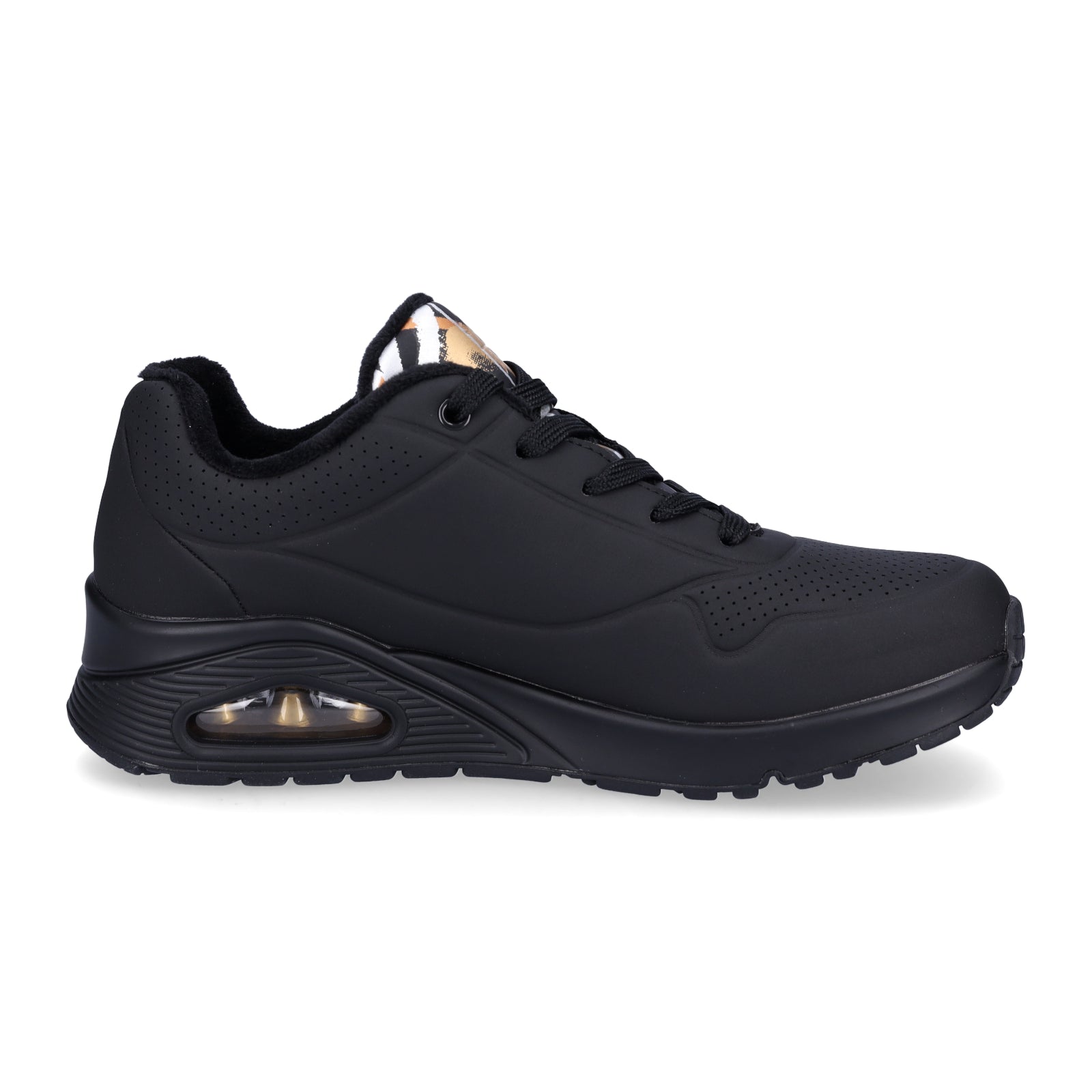 Skechers JGoldcrown Damen Sneaker UNO Metallic Love schwarz