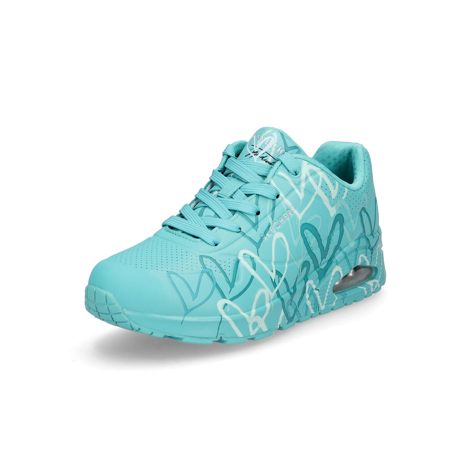 Skechers JGoldcrown women's sneaker UNO Spread The Love turquoise