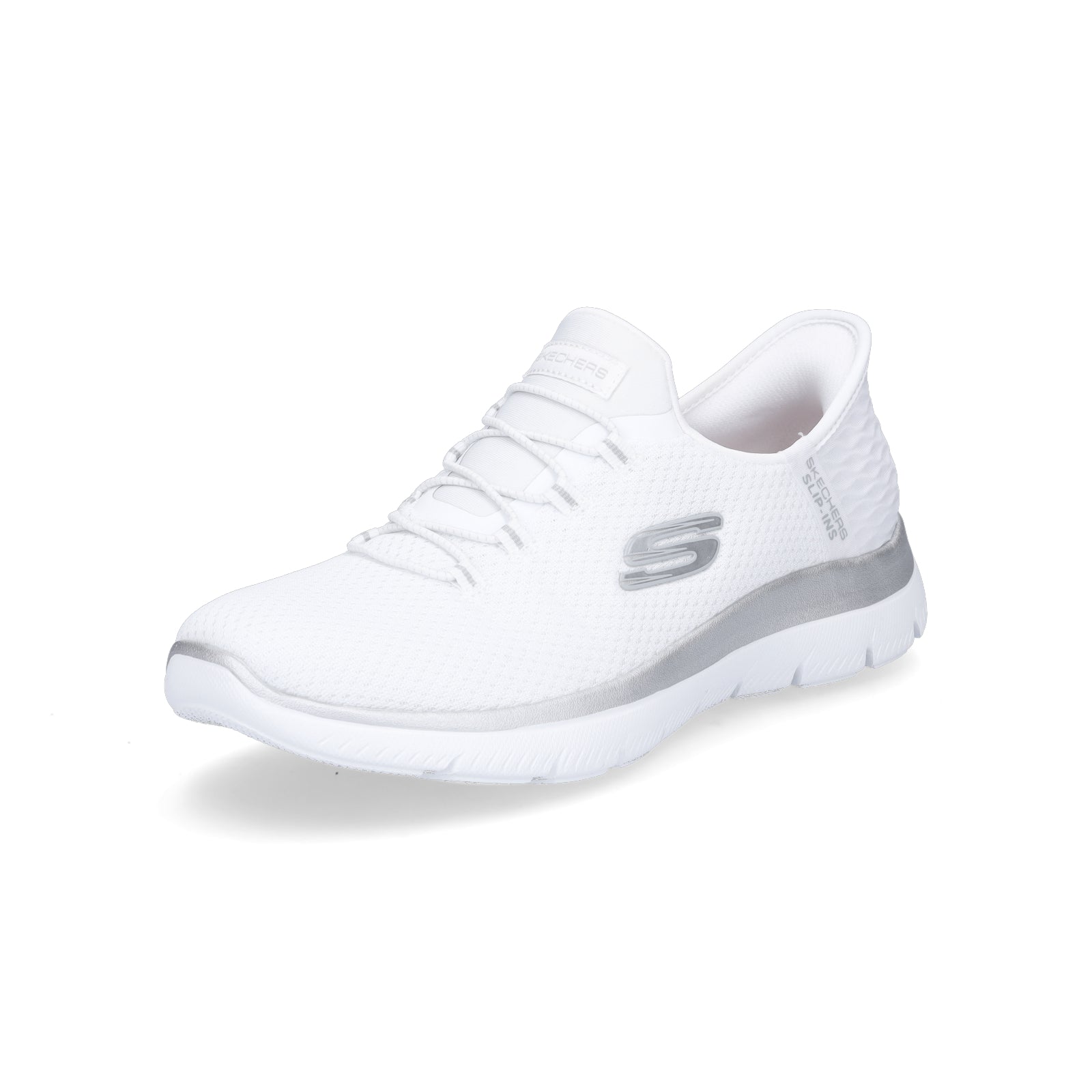 Skechers Women's Slip-in Sneaker Summits Diamond Dream white
