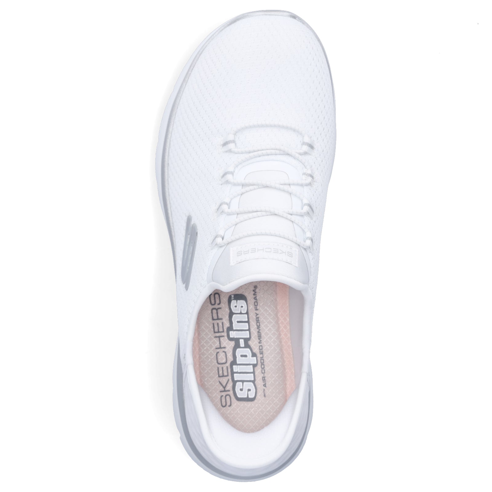 Skechers Women's Slip-in Sneaker Summits Diamond Dream white