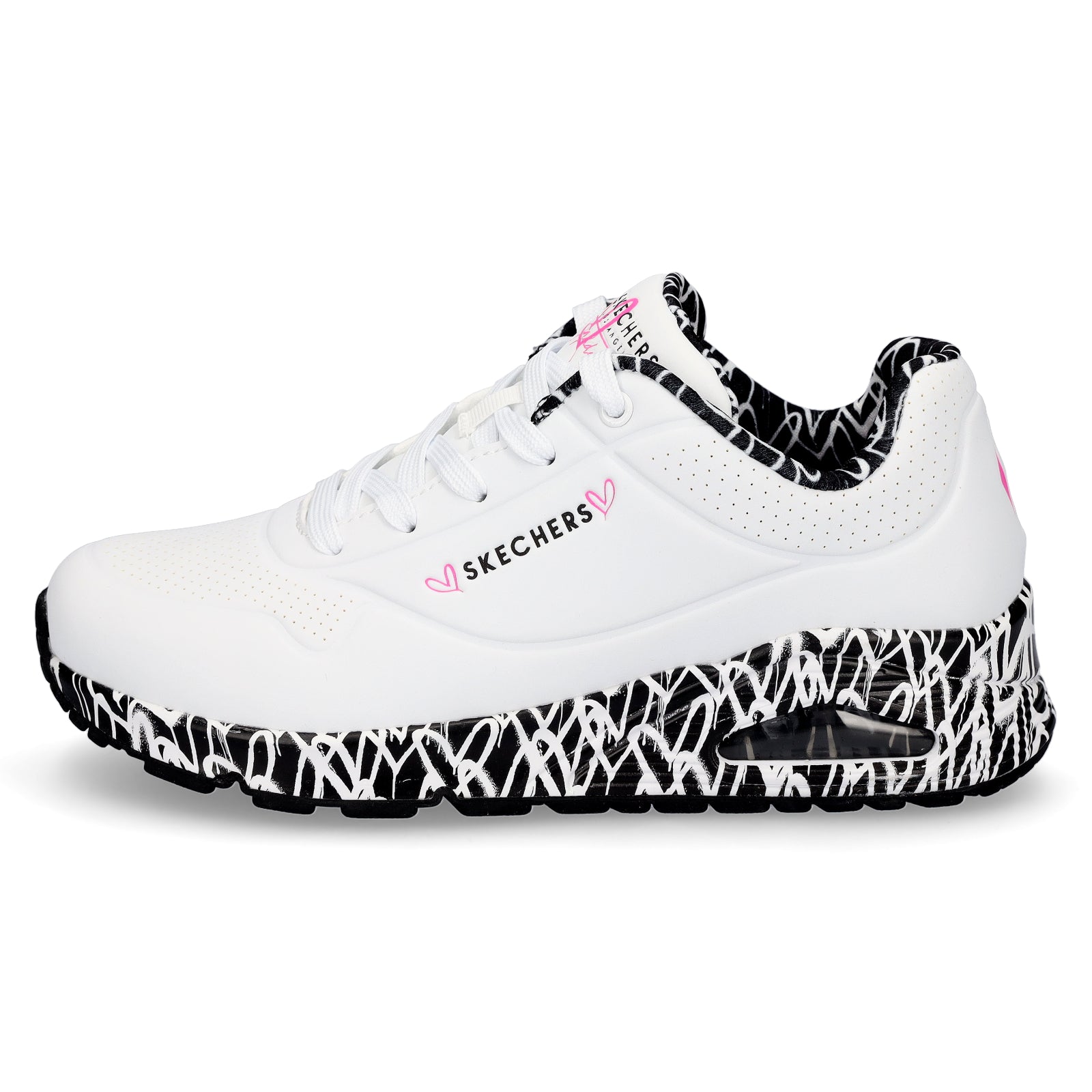 Skechers JGoldcrown Women's Sneaker UNO Loving Love white