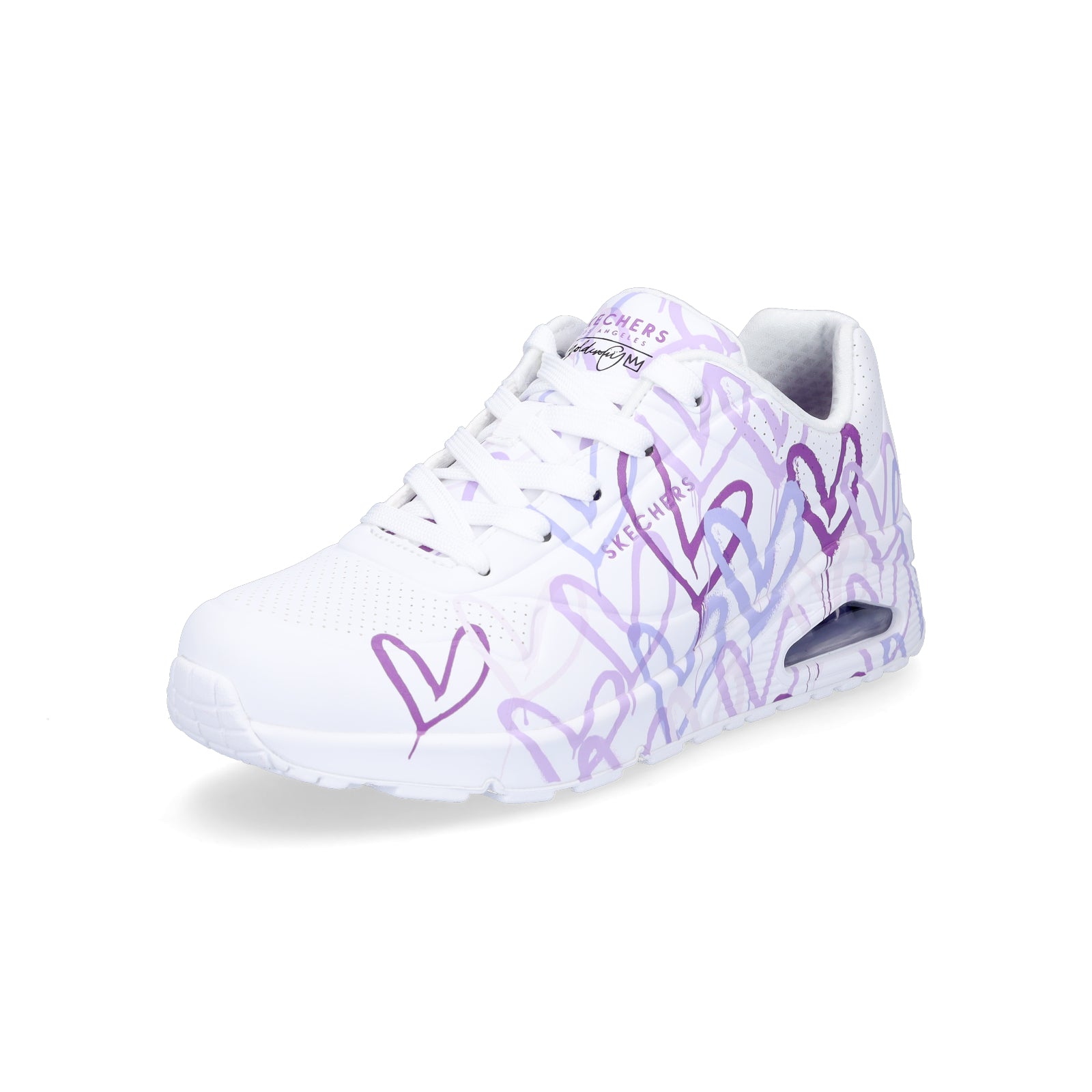 Skechers JGoldcrown Women's Sneaker UNO Spread The Love white purple
