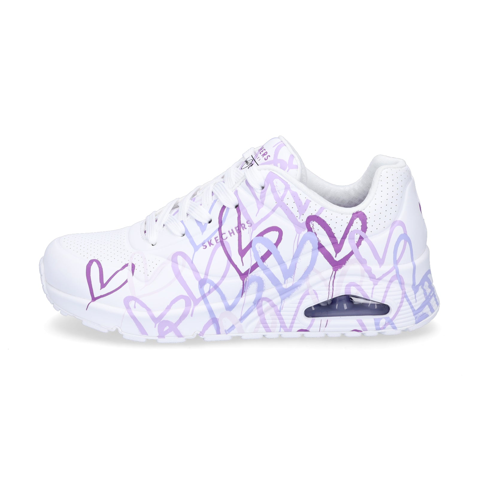 Skechers JGoldcrown Women's Sneaker UNO Spread The Love white purple