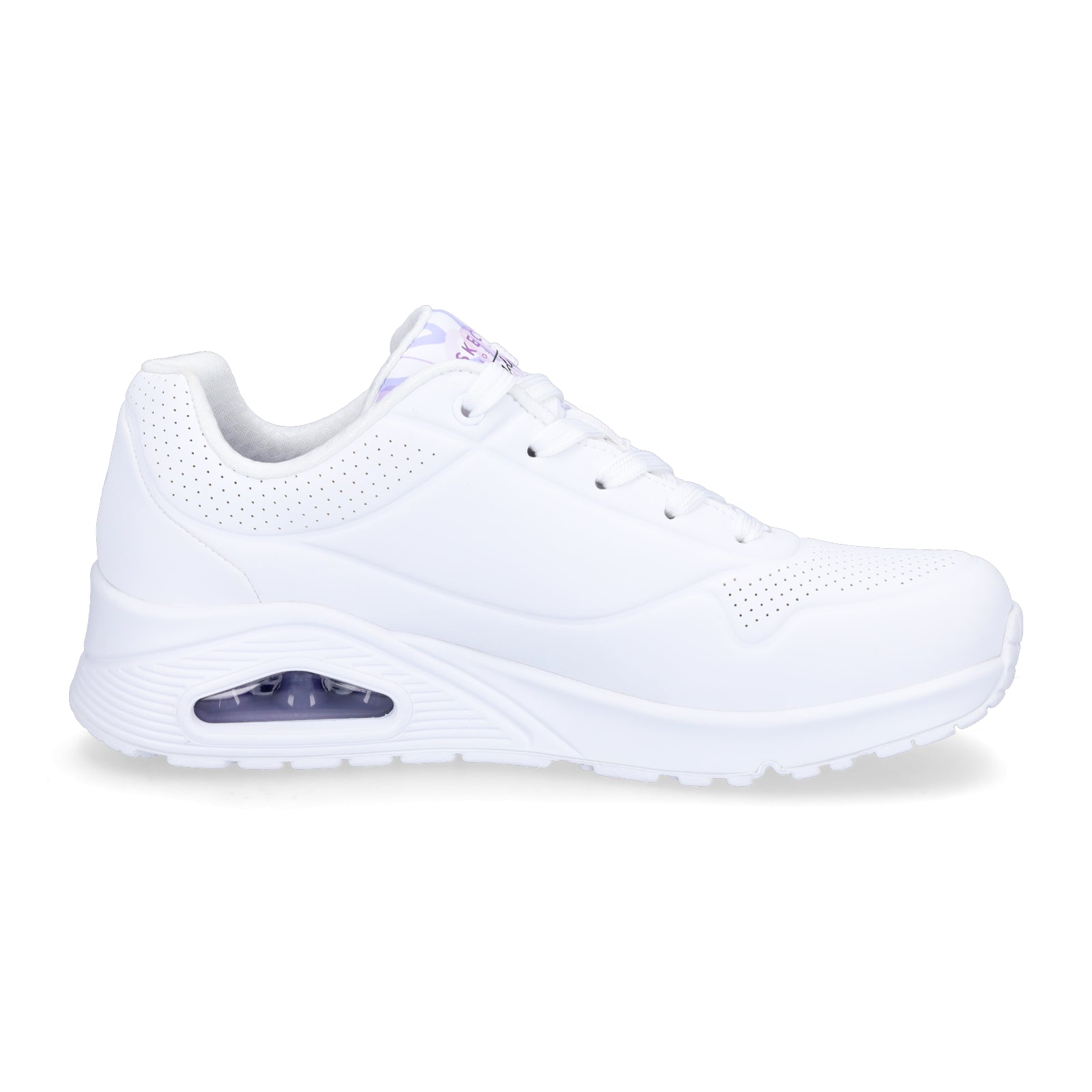 Skechers JGoldcrown Damen Sneaker UNO Spread The Love weiß lila
