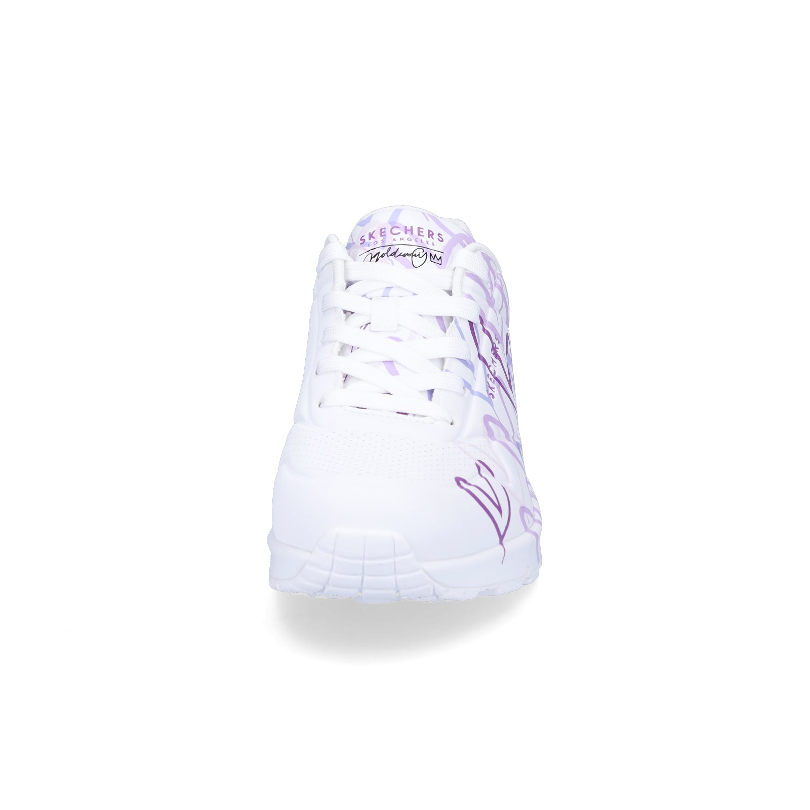 Skechers JGoldcrown Damen Sneaker UNO Spread The Love weiß lila