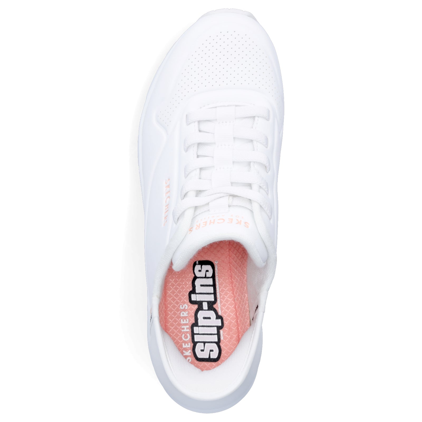 Skechers Damen Slip-in Sneaker UNO Easy-Air weiß