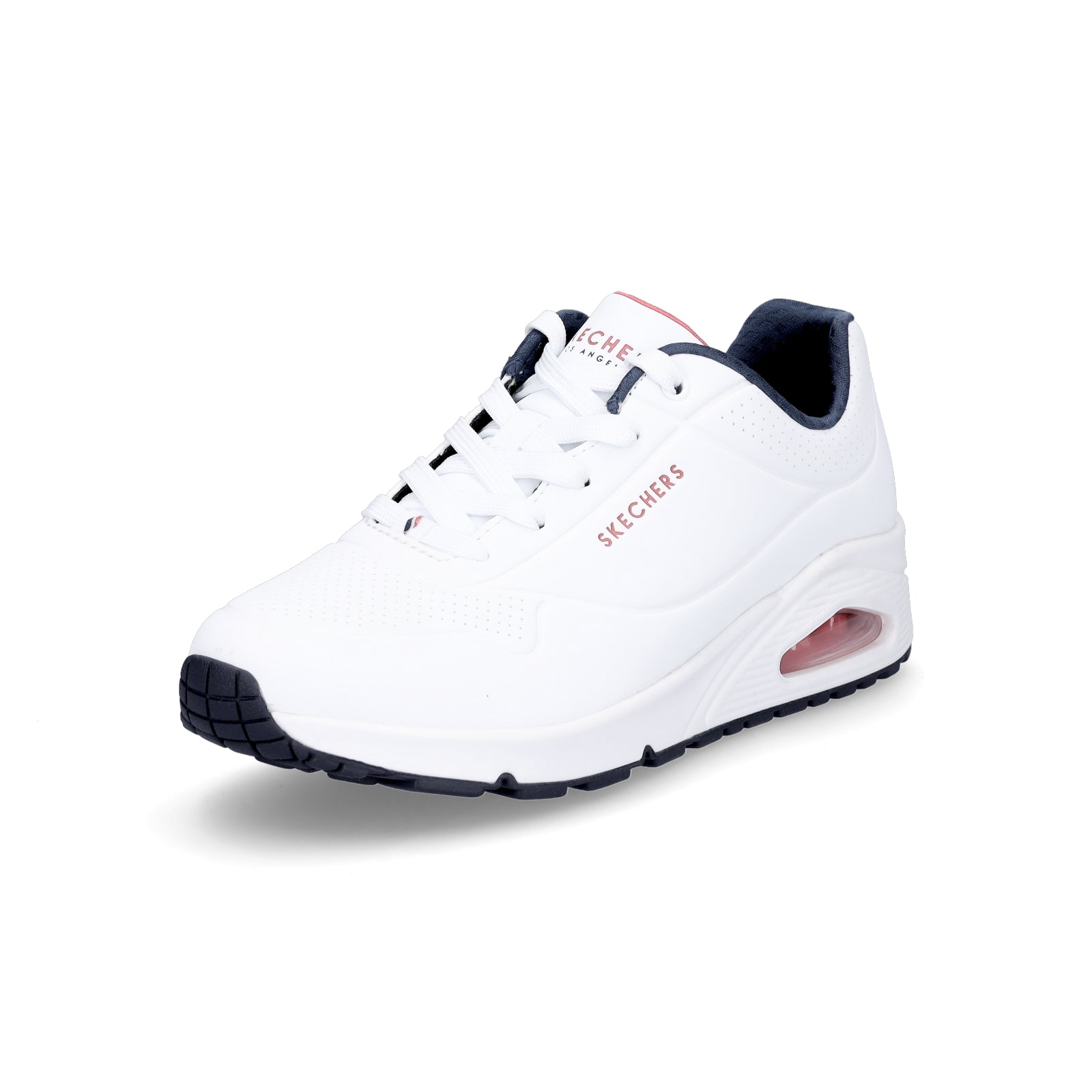 Skechers Women's Sneaker UNO Stand on Air white navy red