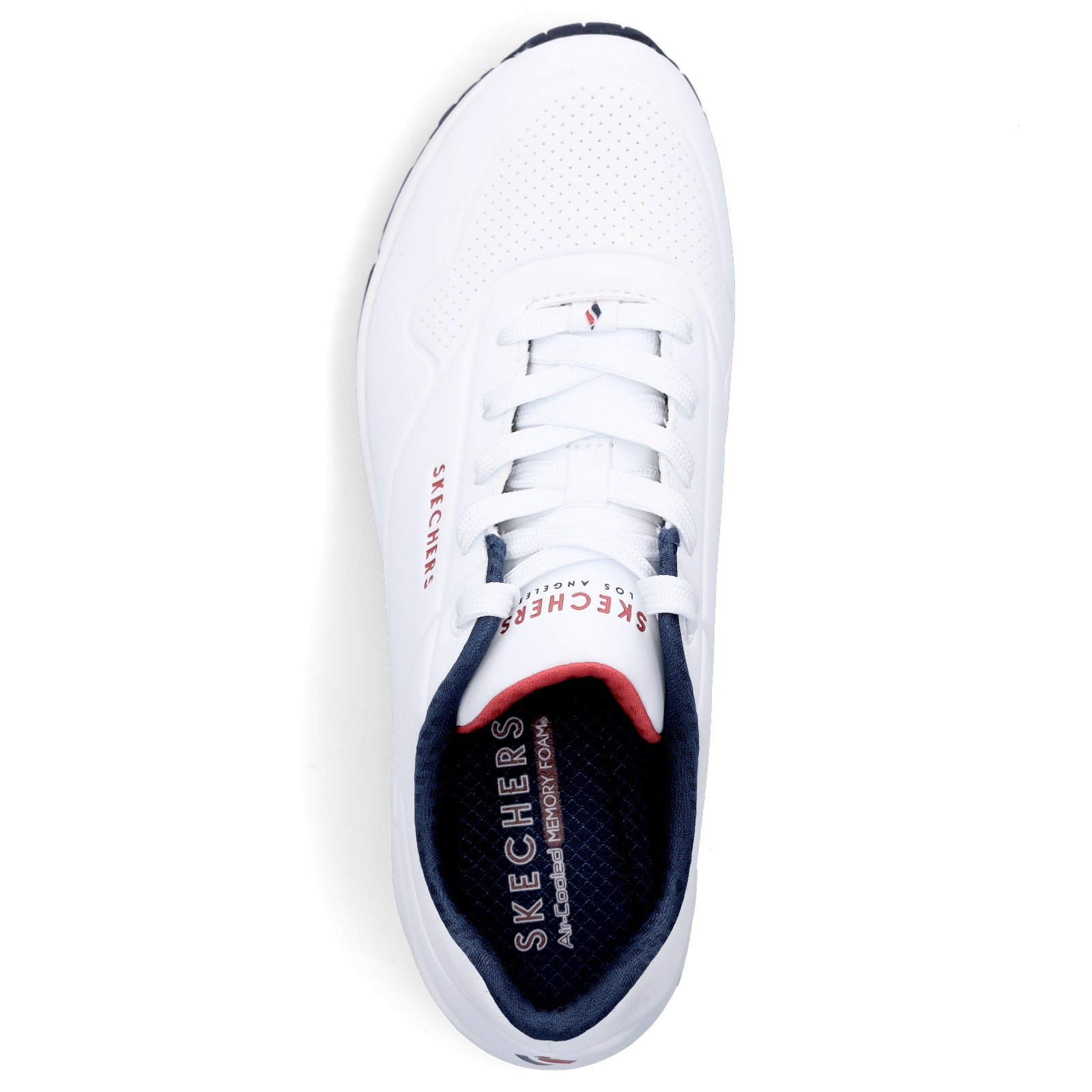 Skechers Damen Sneaker UNO Stand on Air weiß navy rot