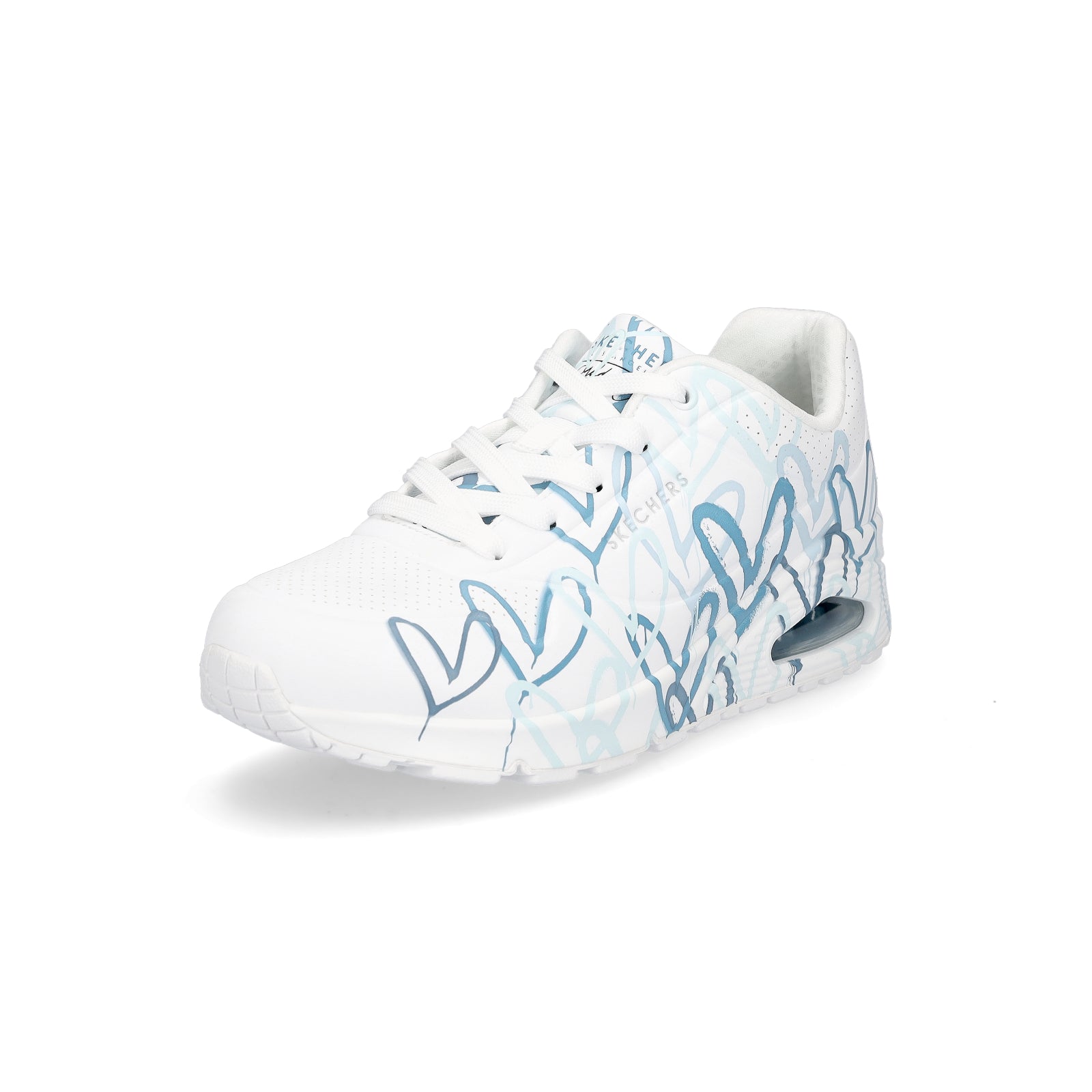 Skechers JGoldcrown Women's Sneaker UNO Spread The Love white blue