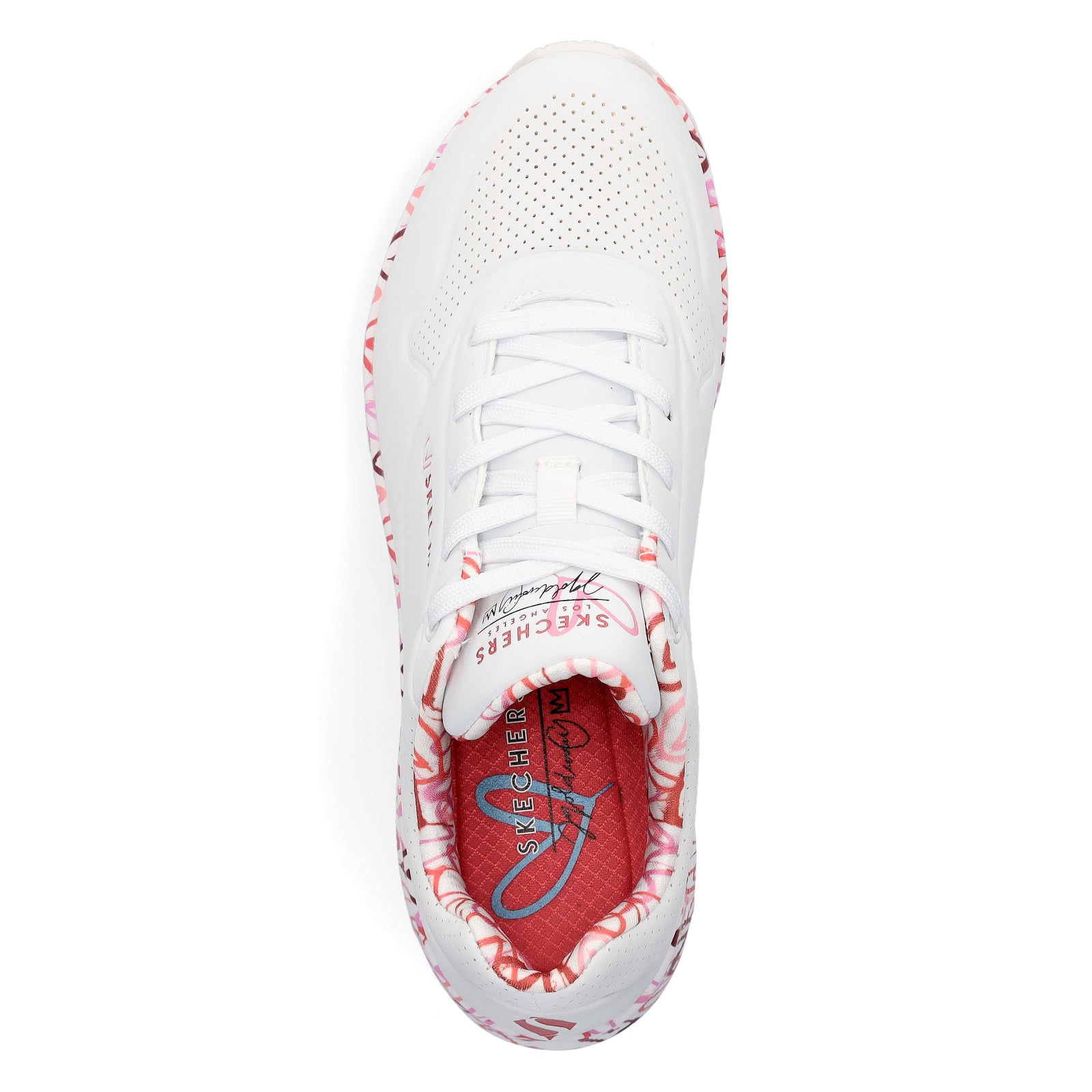 Skechers JGoldcrown Damen Sneaker UNO Loving Love weiß pink