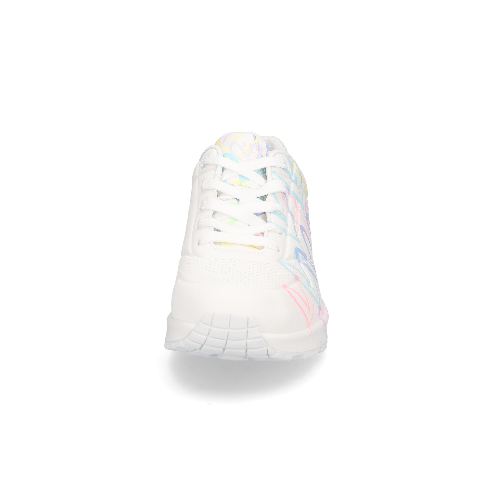 Skechers JGoldcrown Damen Sneaker UNO Spread The Love weiß pastell