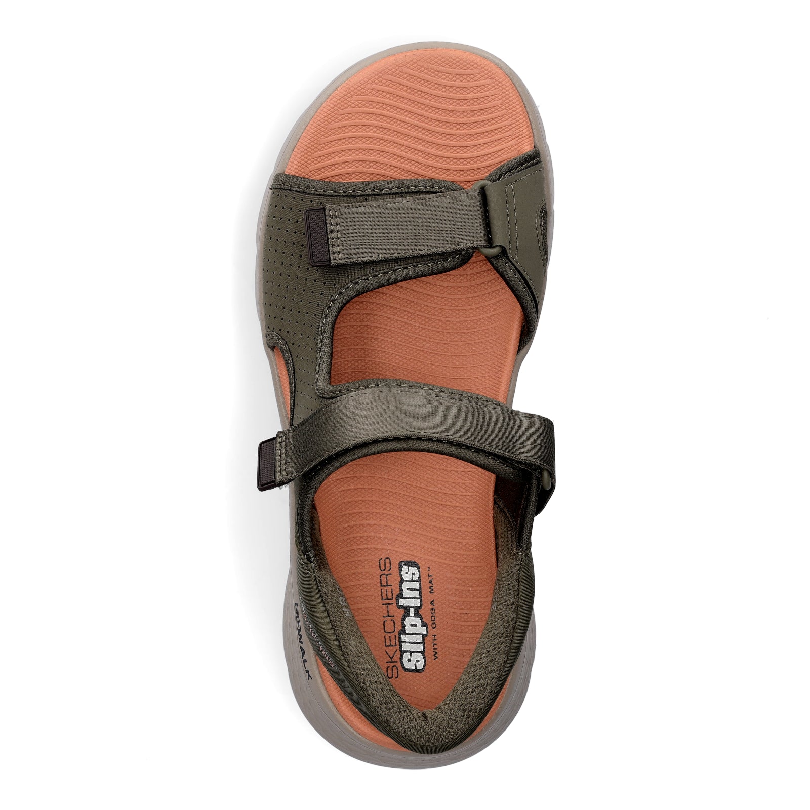 Skechers Herren Sandale Go Walk Flex SD Easy Entry oliv