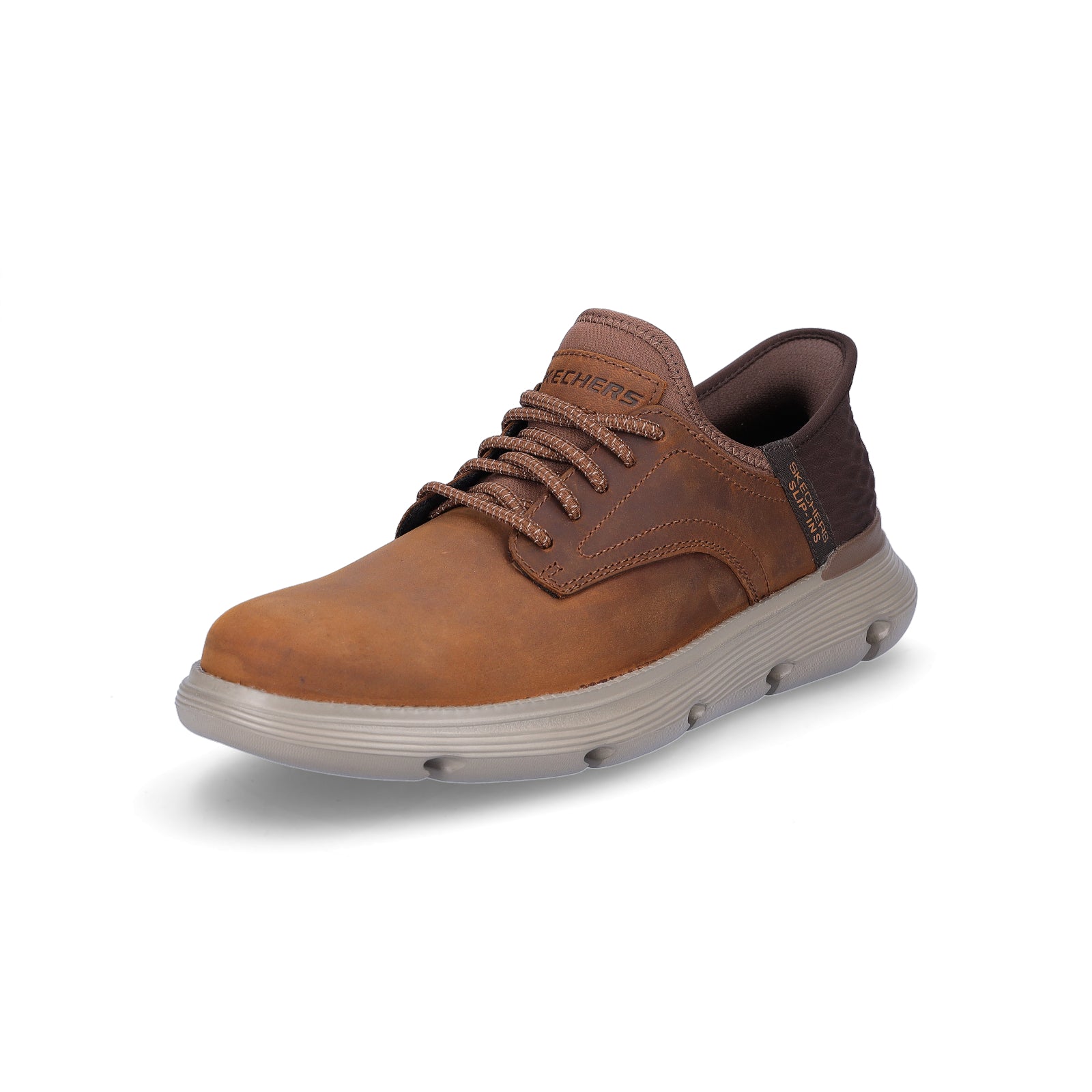 Skechers Men's Slip-in Sneaker Garza Gervin brown