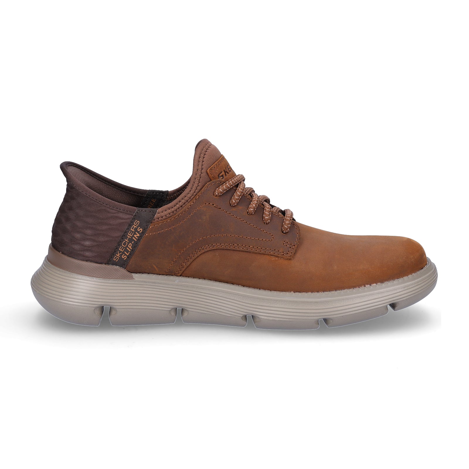 Skechers Men's Slip-in Sneaker Garza Gervin brown