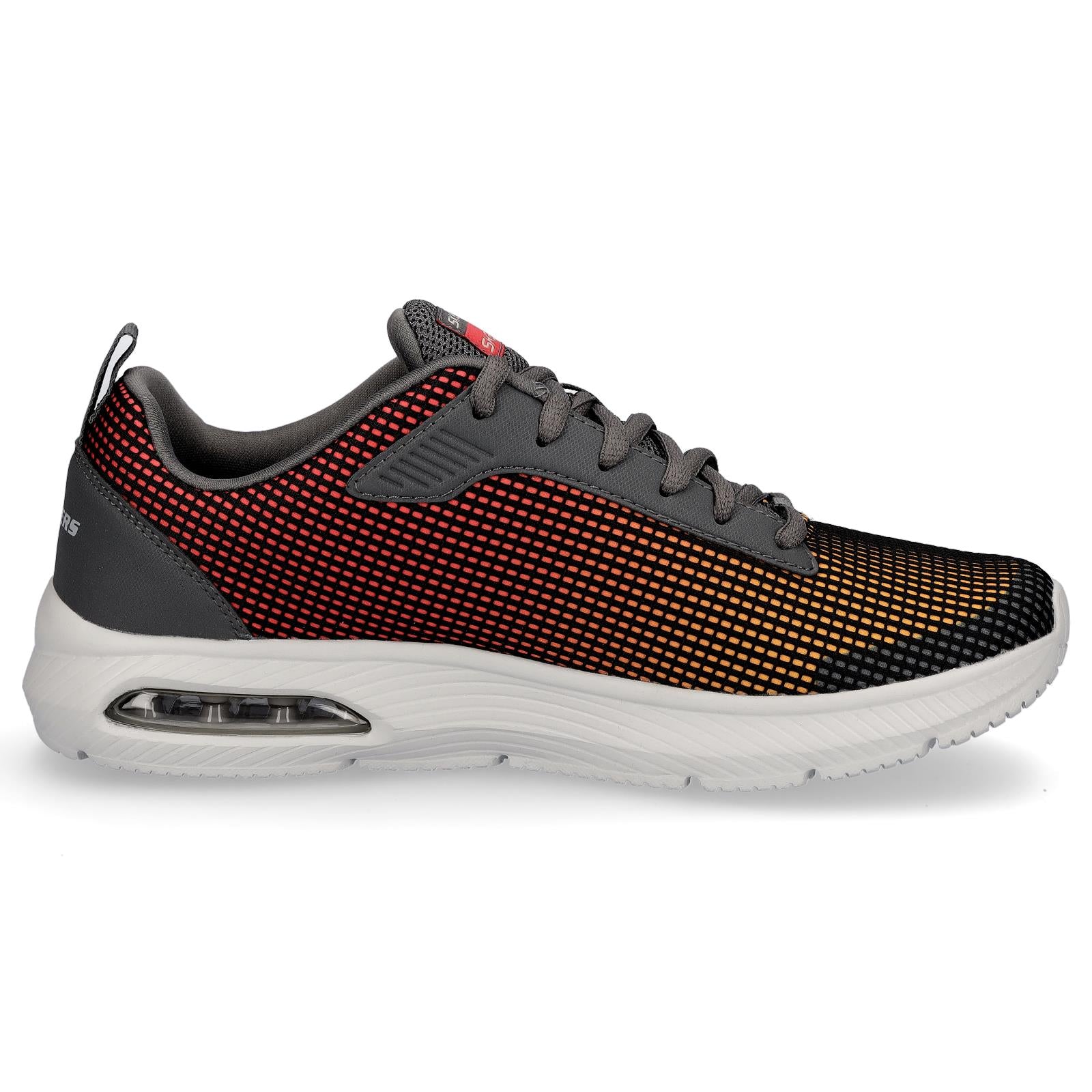 Skechers men's sneaker Dyna-Air Blyce gray orange red