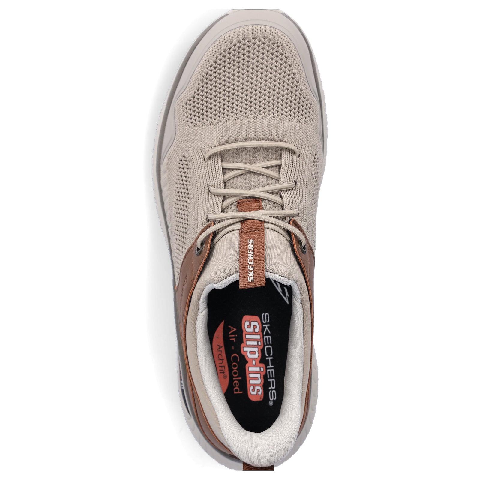 Skechers Men's Sneaker Arch Fit Crosser Emeric taupe brown