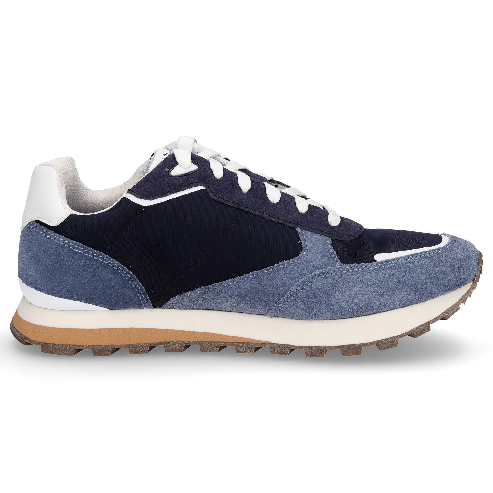 s.Oliver men's leather sneakers denim blue