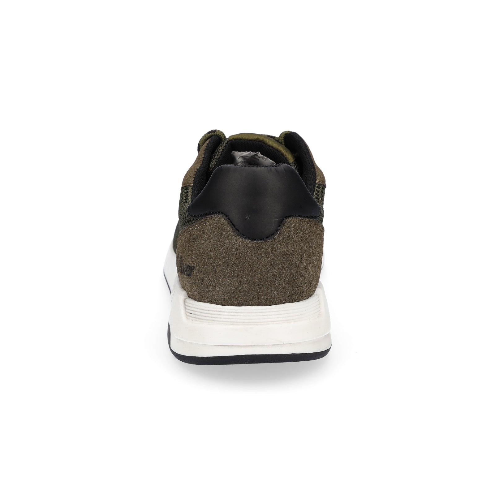 s.Oliver men's knitted sneakers khaki green