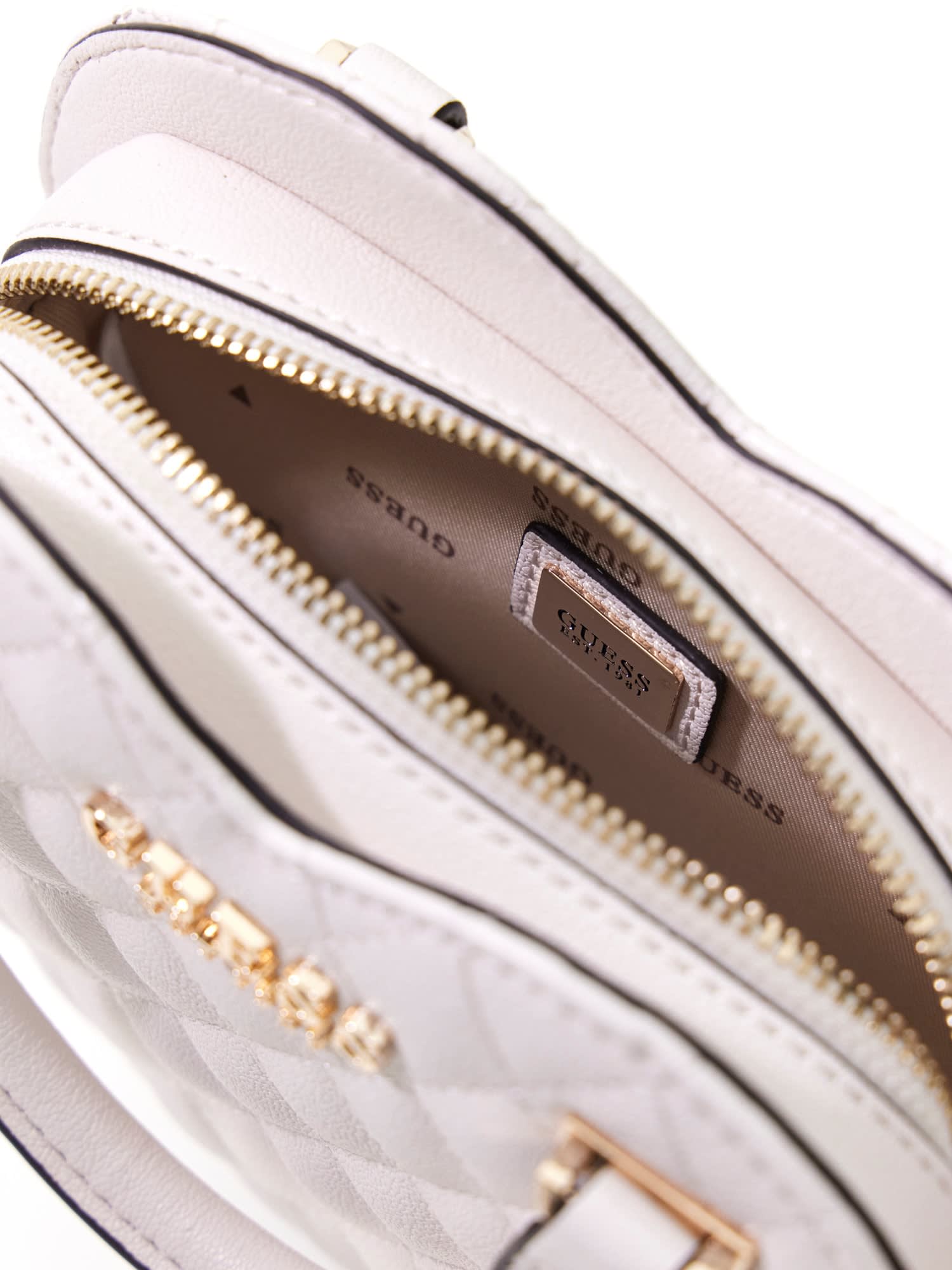 Guess Damen Tasche Atabey Heart offwhite