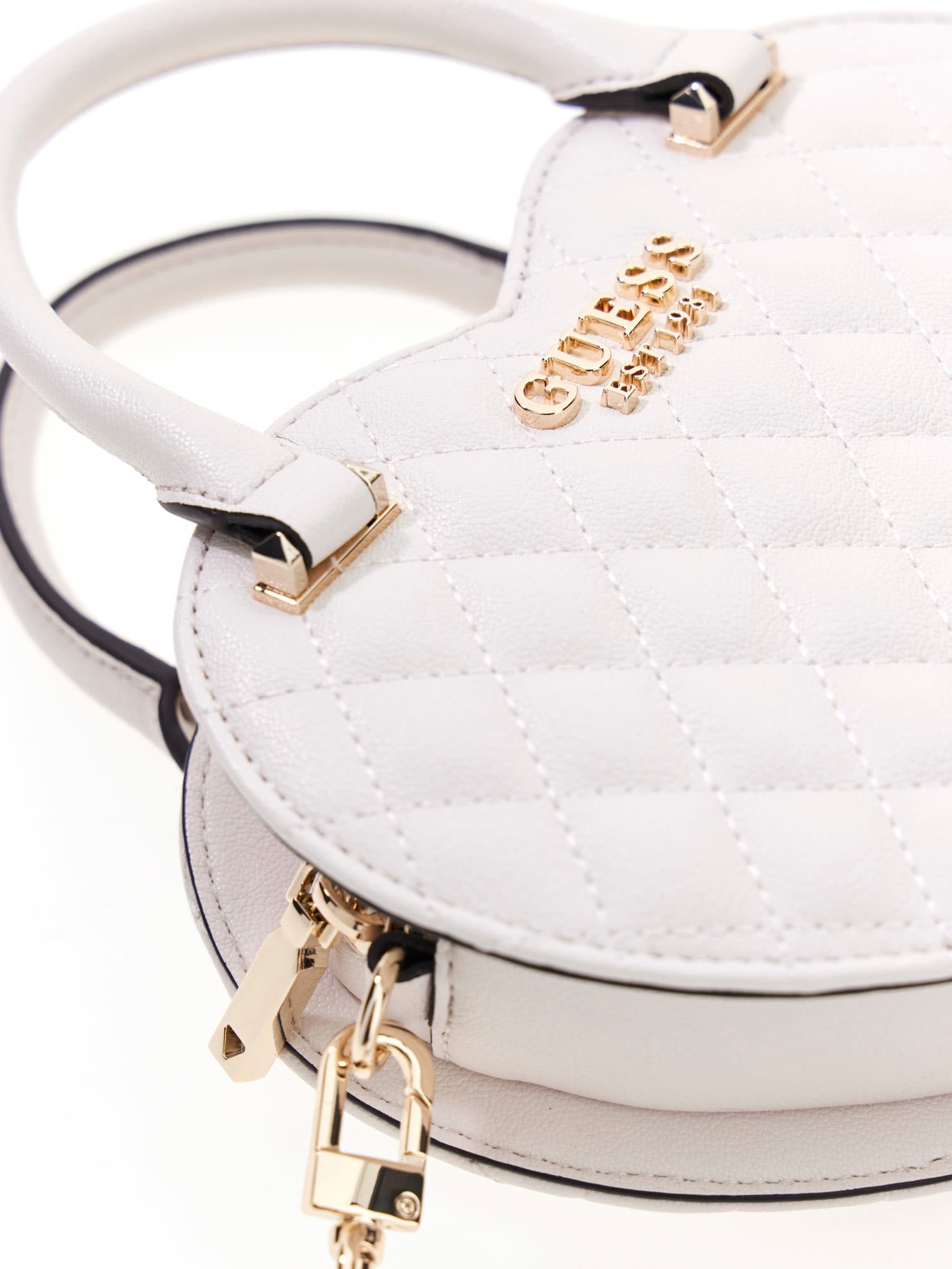 Guess Damen Tasche Atabey Heart offwhite