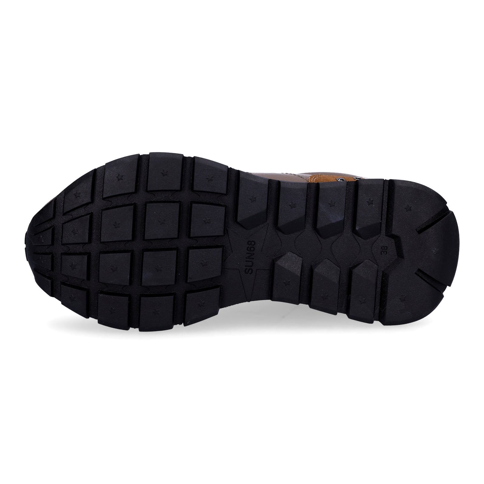 Sun68 Damen Sneaker Ally Studs braun