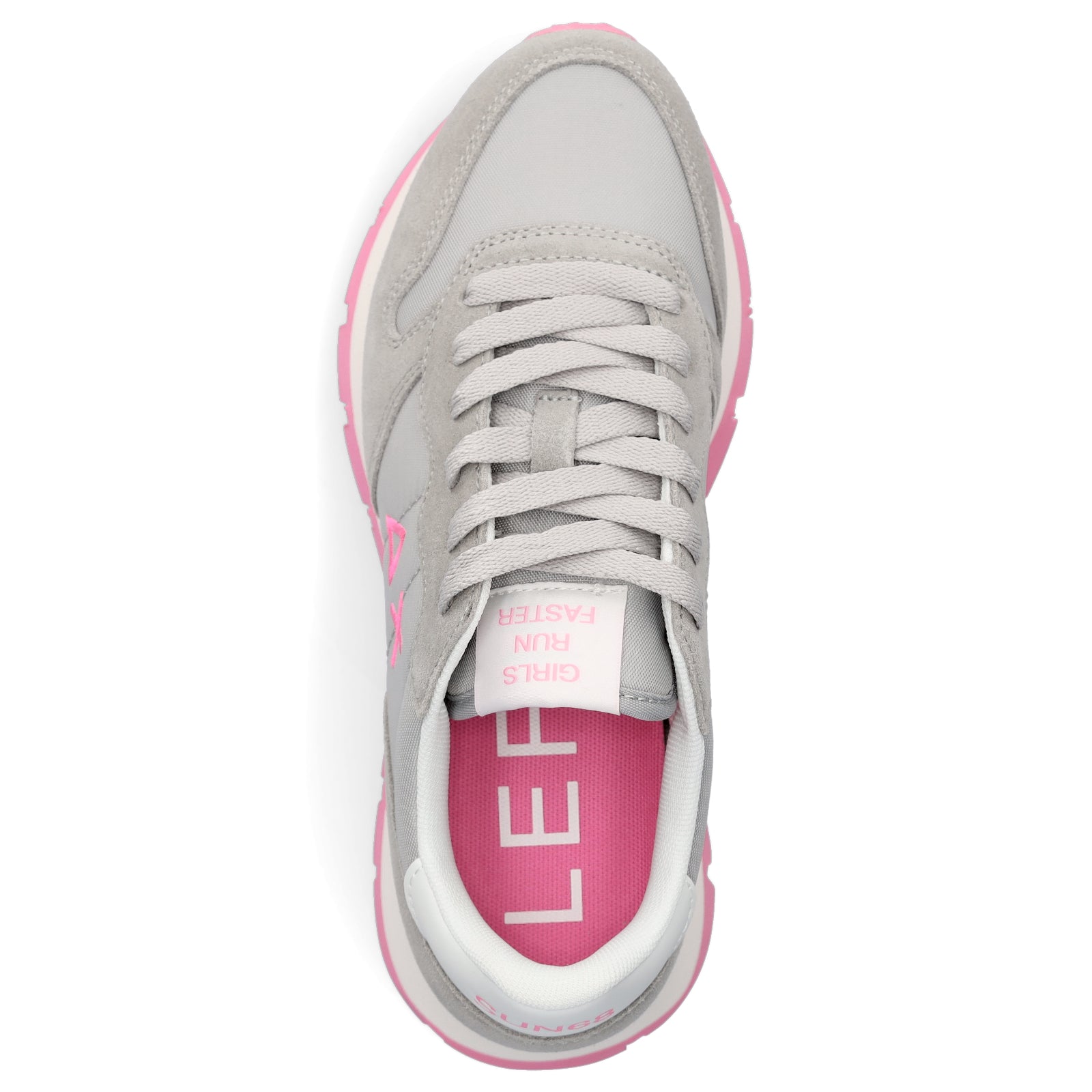 Sun68 women's sneakers Ally Solid nylon gray