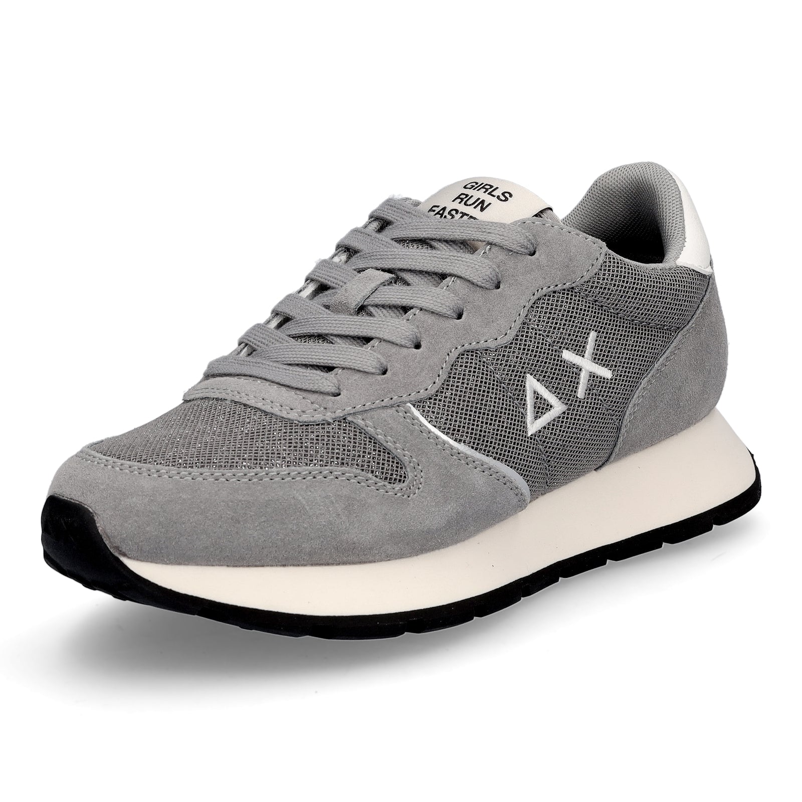 Sun68 Damen Sneaker Ally Glitter Textile grau