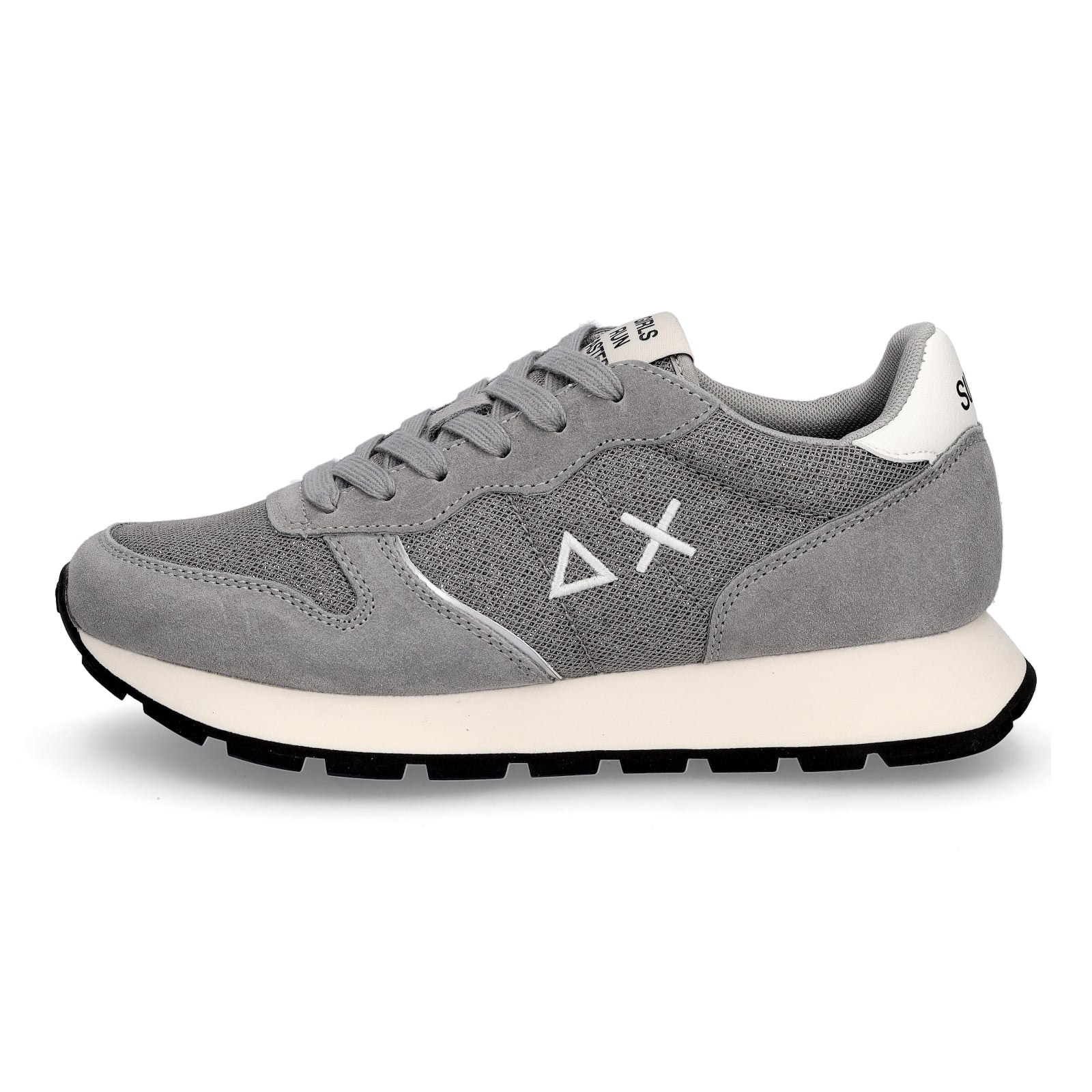 Sun68 Damen Sneaker Ally Glitter Textile grau