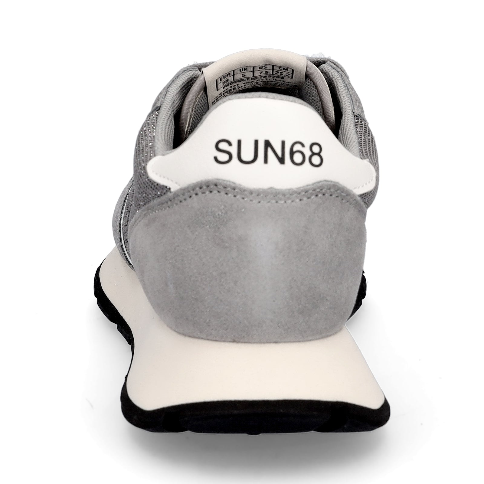 Sun68 Damen Sneaker Ally Glitter Textile grau